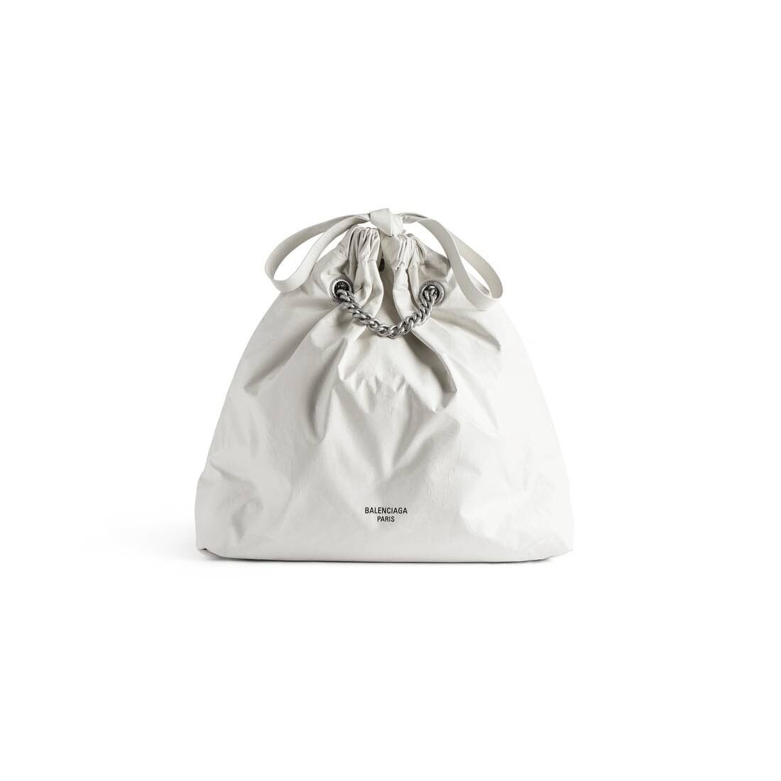 Balenciaga o1srvl11e0925 Size: OS / Crush Medium Tote Bag in White Size ONE SIZE - 5 Thumbnail