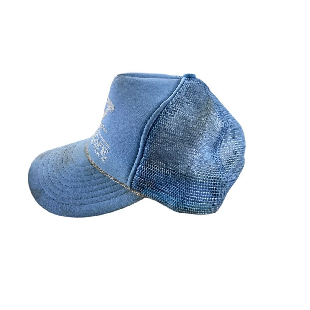 Vintage Vintage Lambert’s Café Blue Trucker Hat – Ol’ Norm Graphic Size ONE SIZE - 5 Thumbnail