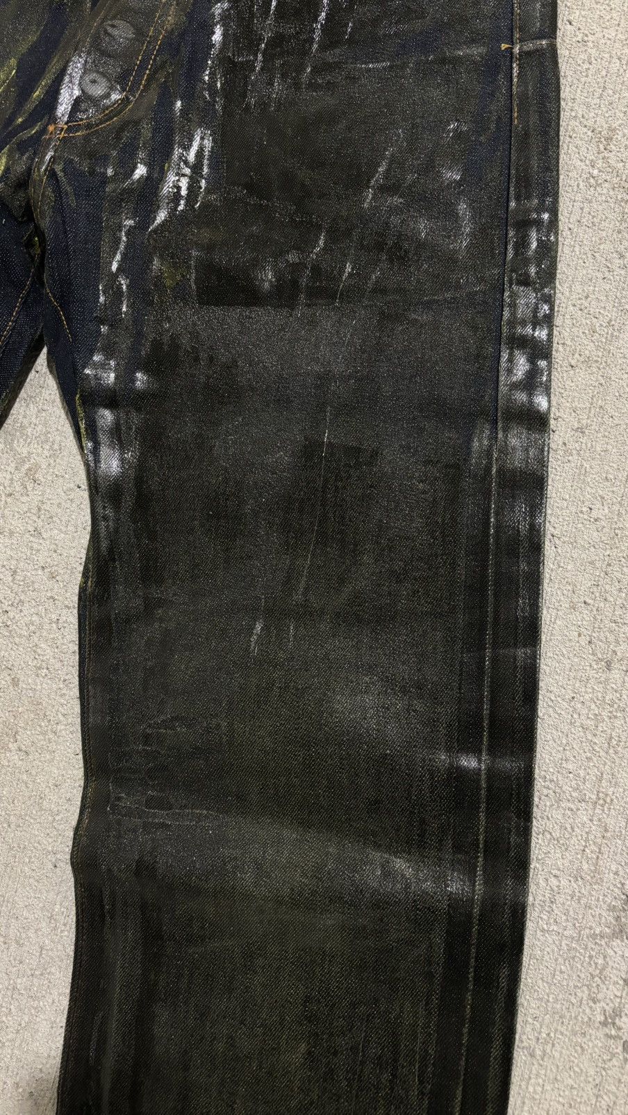 Dior × Hedi Slimane AW03 Dior Homme By Hedi Slimane Waxed Luster Denim Size US 32 / EU 48 - 3 Thumbnail