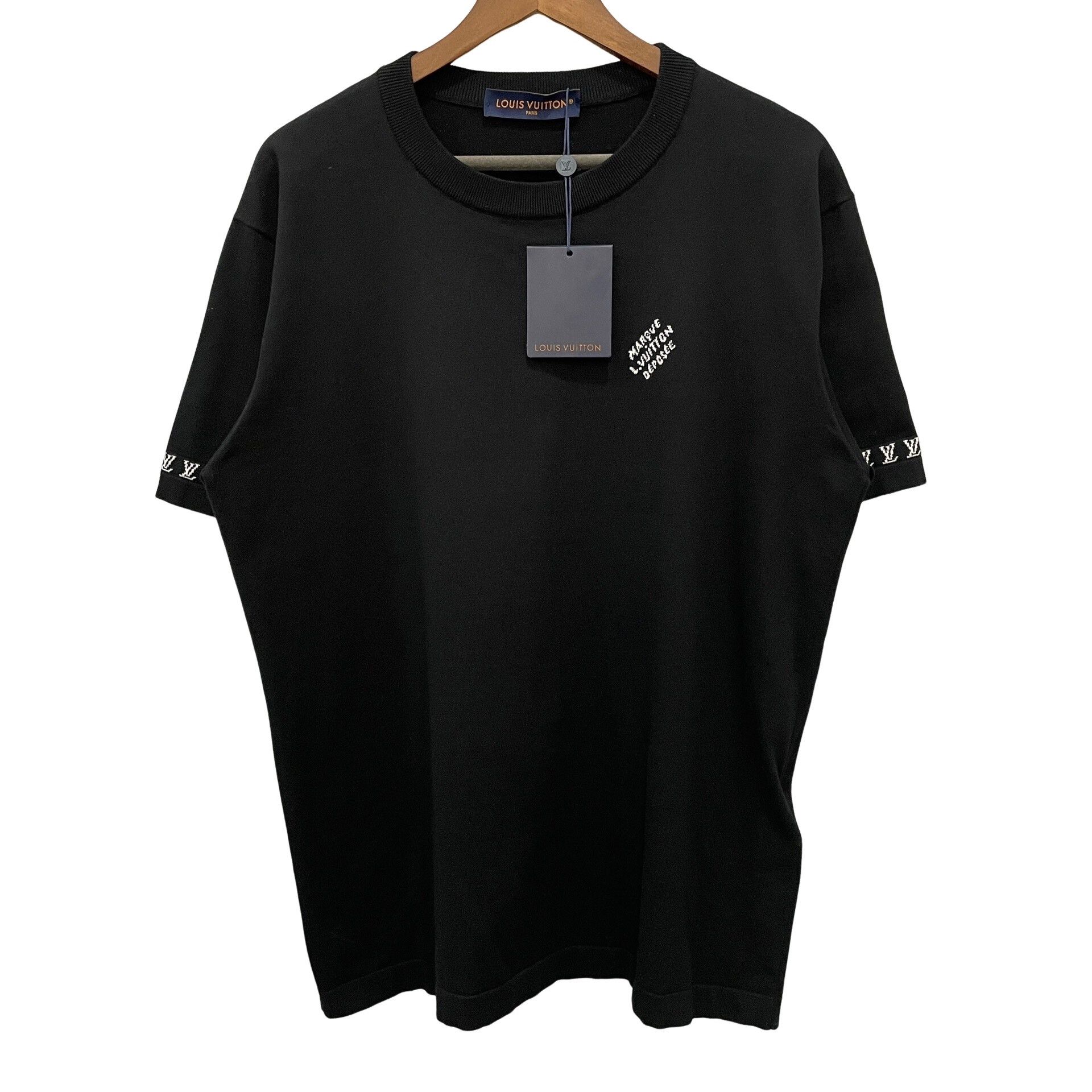 Louis Vuitton Louis Vuitton Logo Cuff Knit T-Shirt L Size US L / EU 52-54 / 3 - 1 Thumbnail