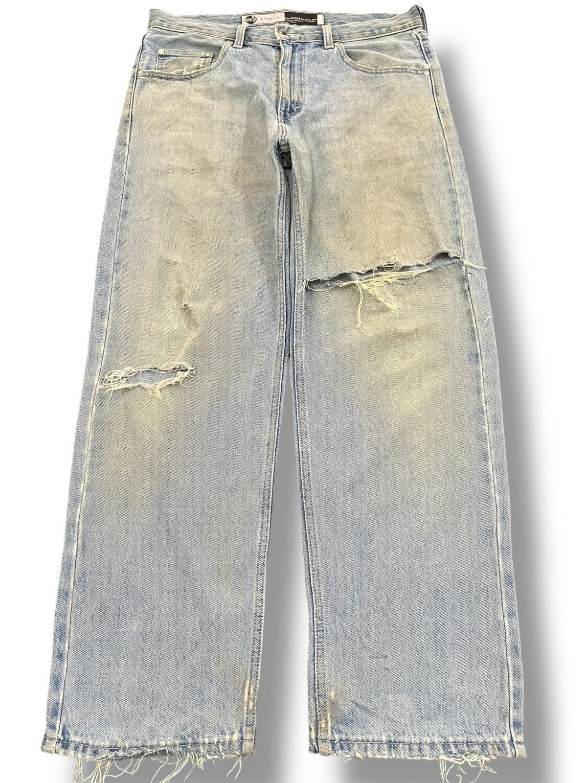 Levi's Levi’s Silvertab Baggy Loose Distressed Denim Size US 35 - 1 Thumbnail