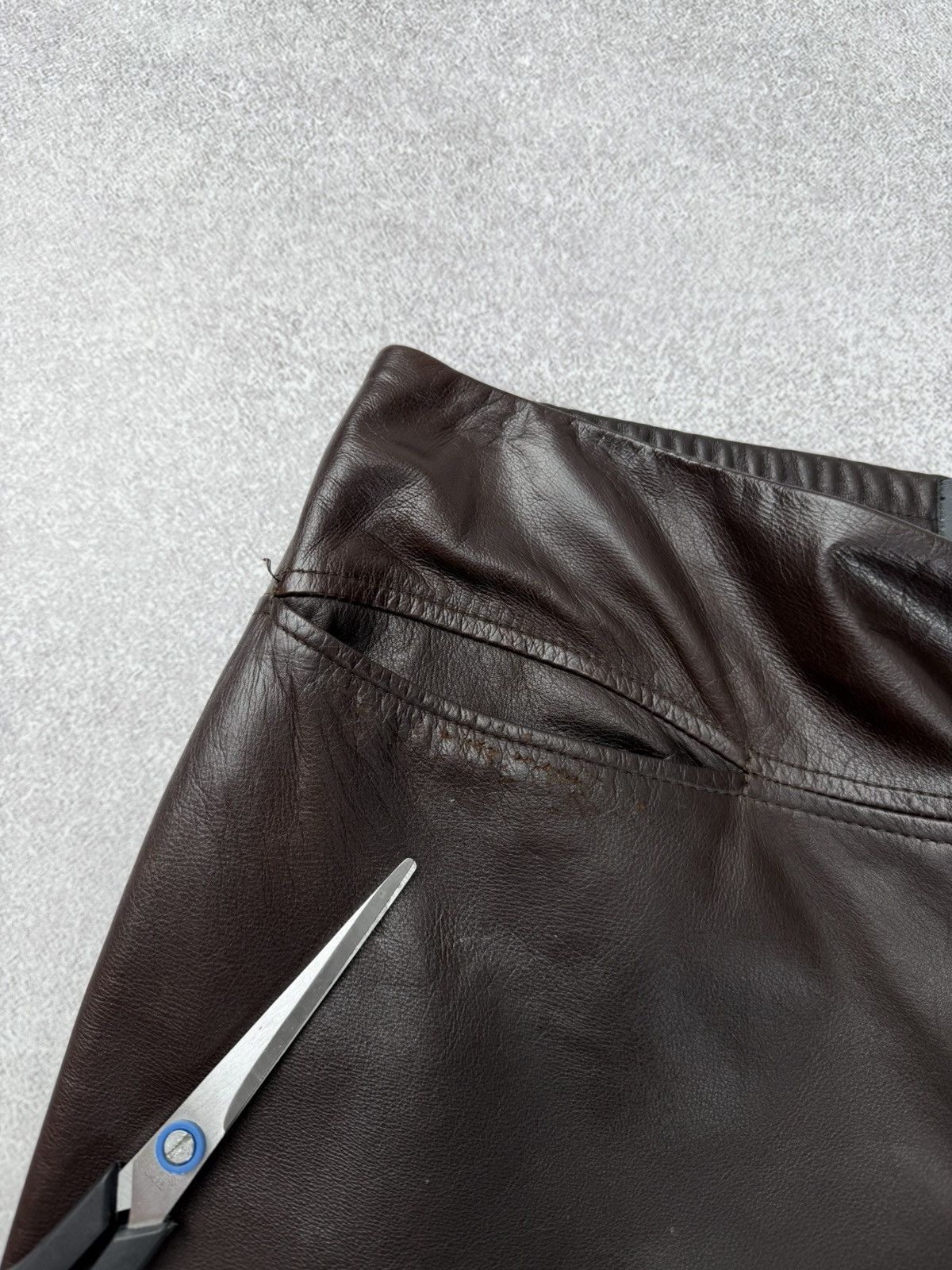 Japanese Brand Oska Brown Leather Trousers Pants Japan Style Size 3 Size 30" / US 8 / IT 44 - 4 Thumbnail