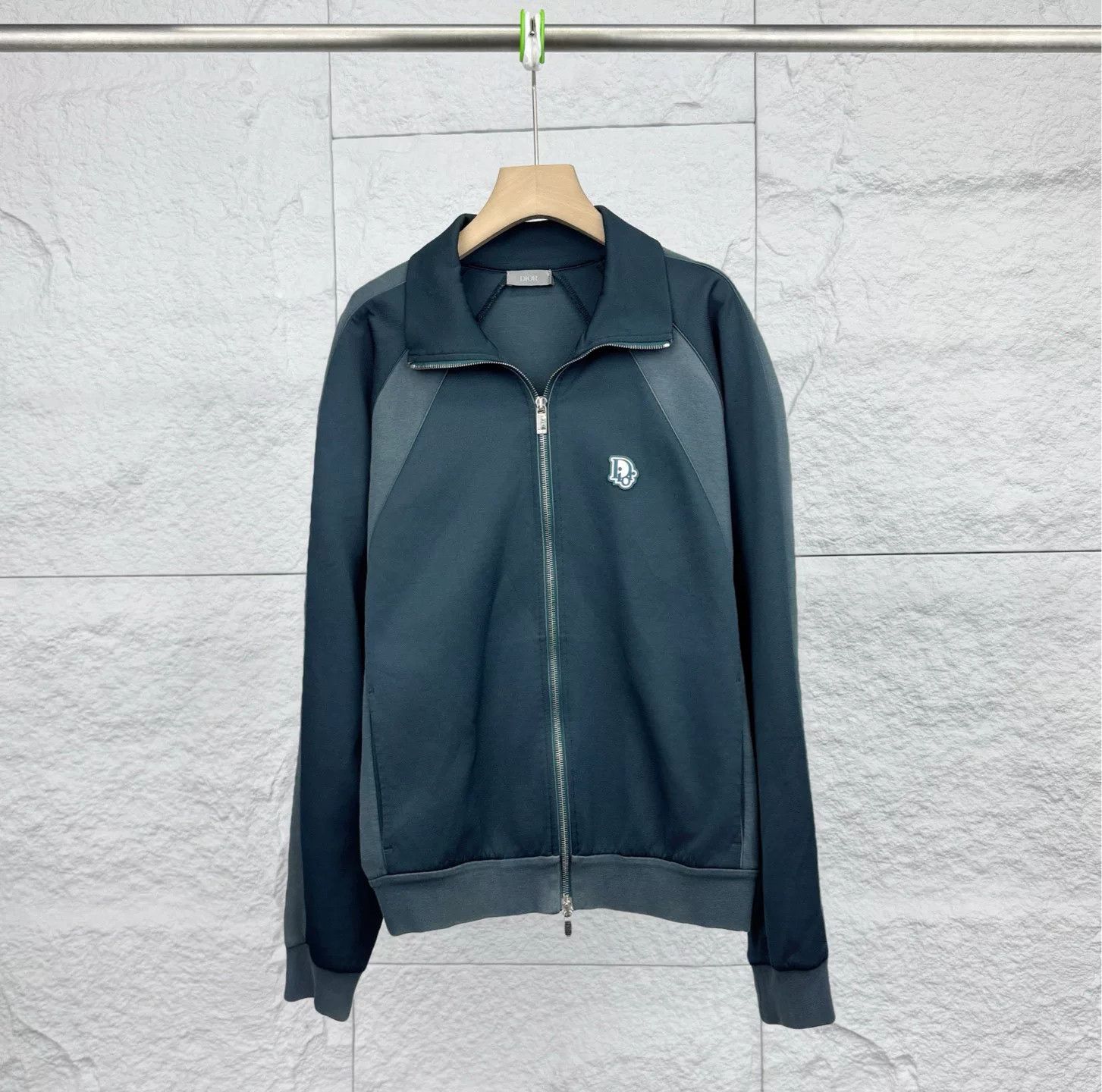 Dior Dior Green Logo Zip Jacket XL Size US XL / EU 56 / 4 - 1 Thumbnail