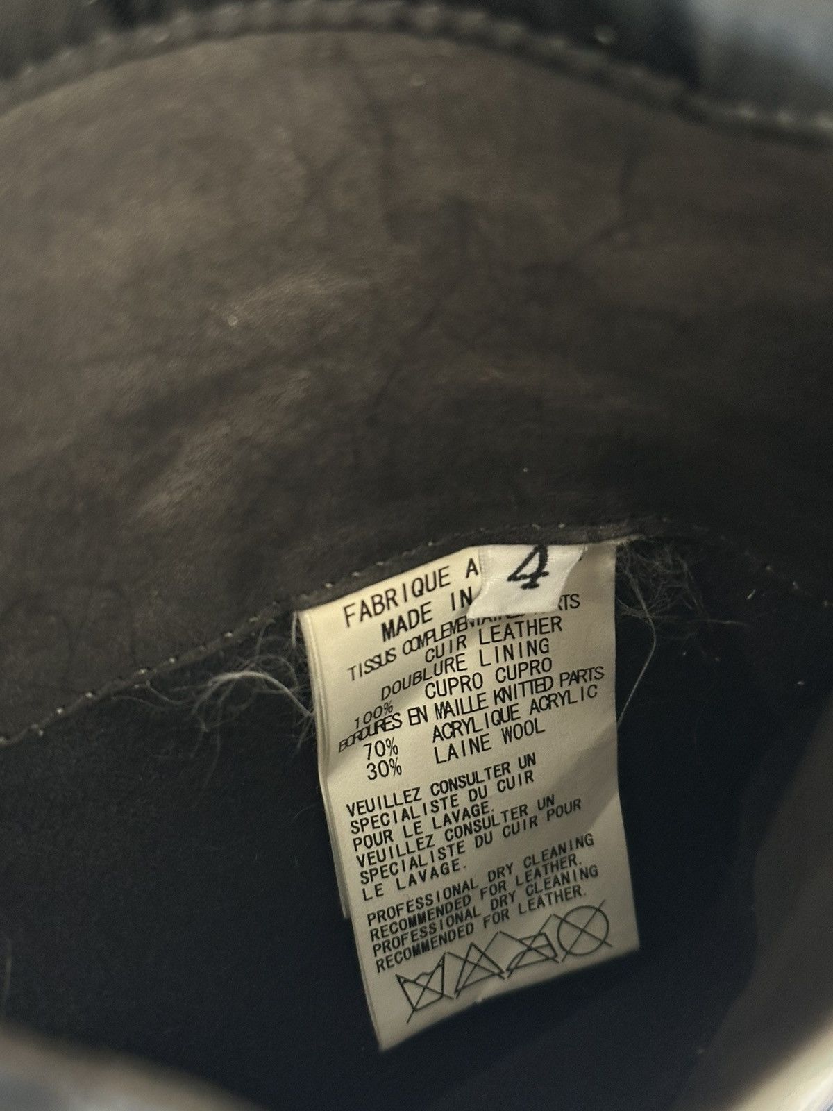 Yohji Yamamoto YOHJI UZI LEATHER STRIPPER JACKET SZ L Size US L / EU 52-54 / 3 - 7 Thumbnail