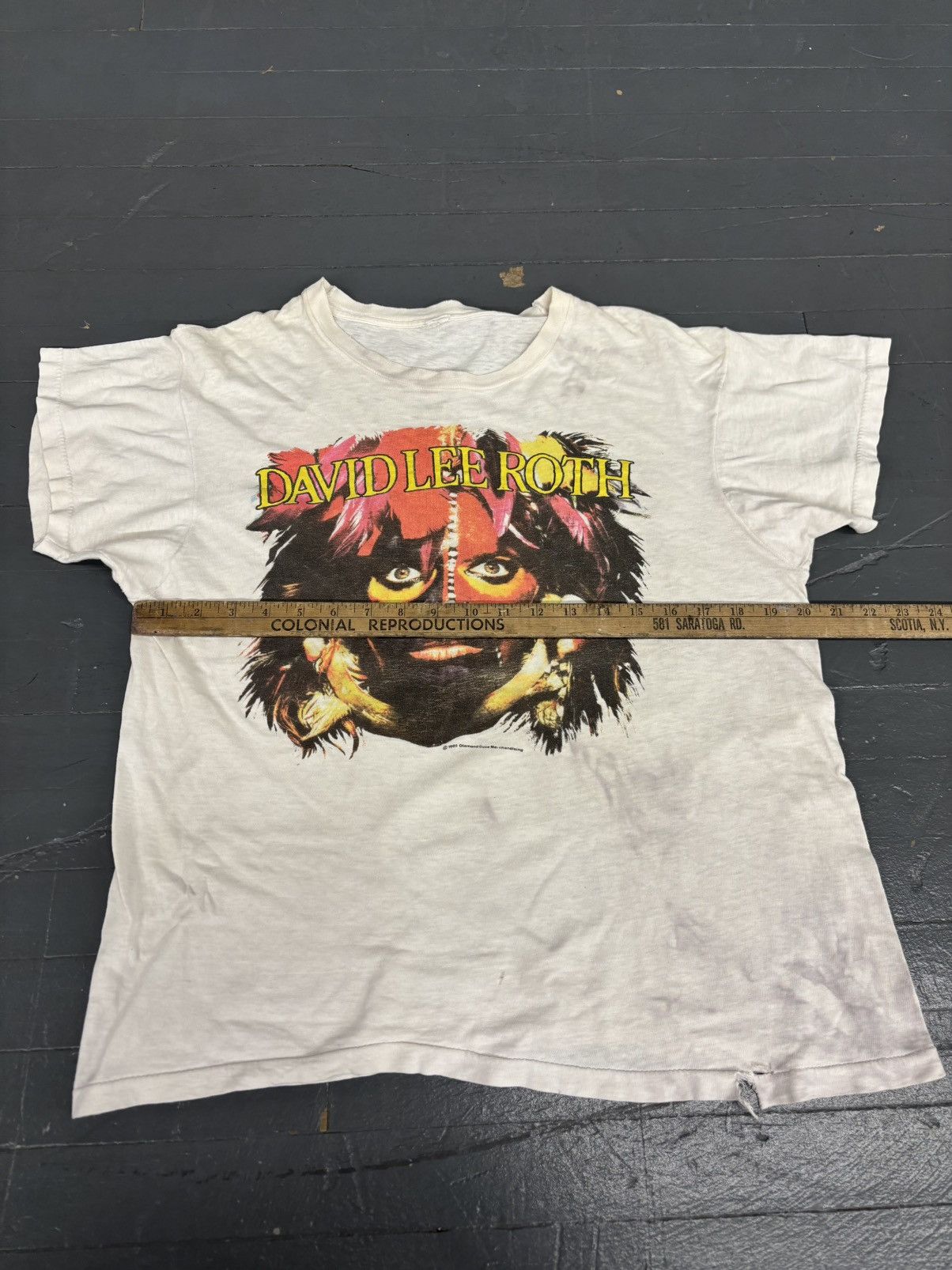 Band Tees × Vintage Vintage 1986 David Lee Roth World Tour tee Size US L / EU 52-54 / 3 - 5 Thumbnail