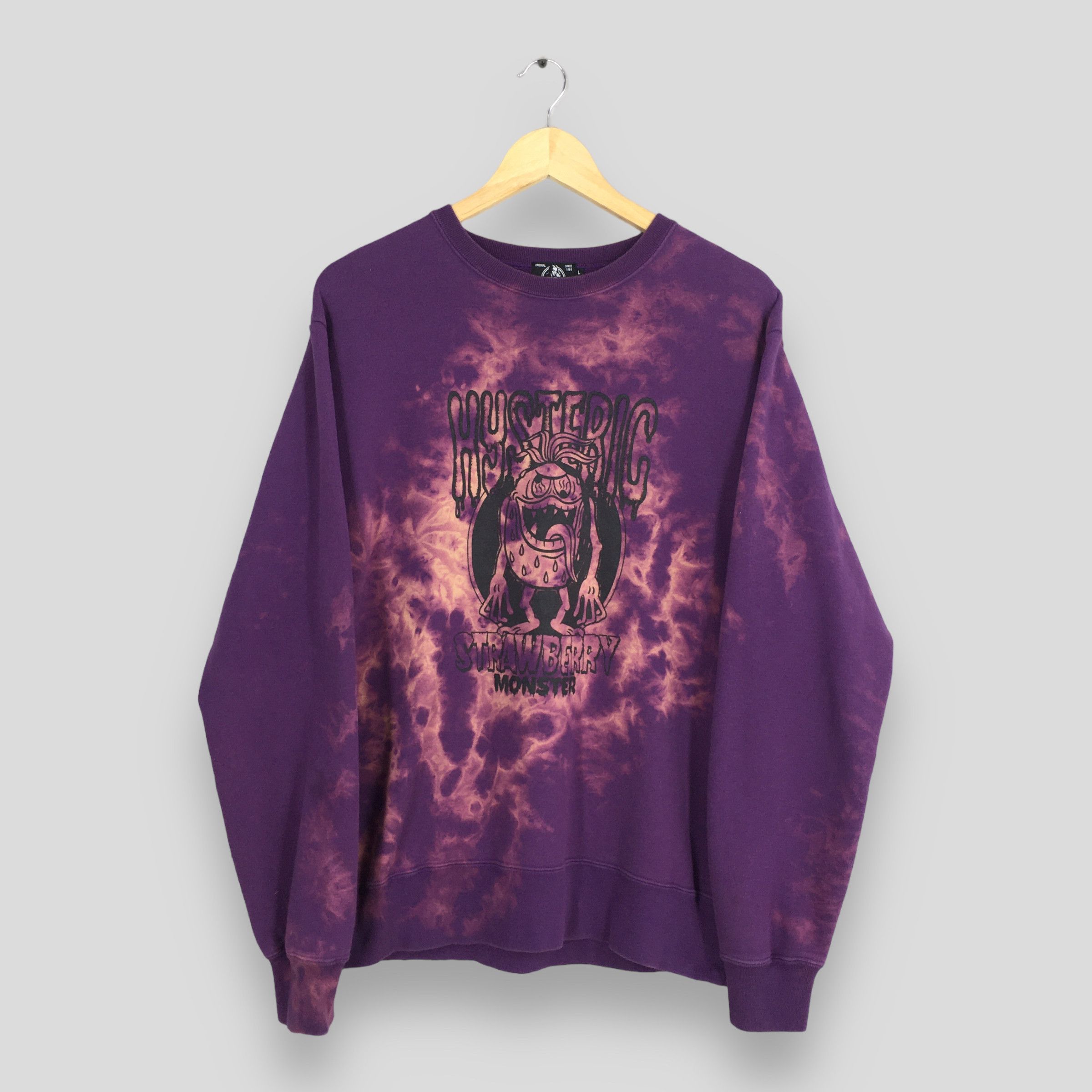 image of Vintage Hysteric Glamour Strawberry Monster Large in Purple, Men's
