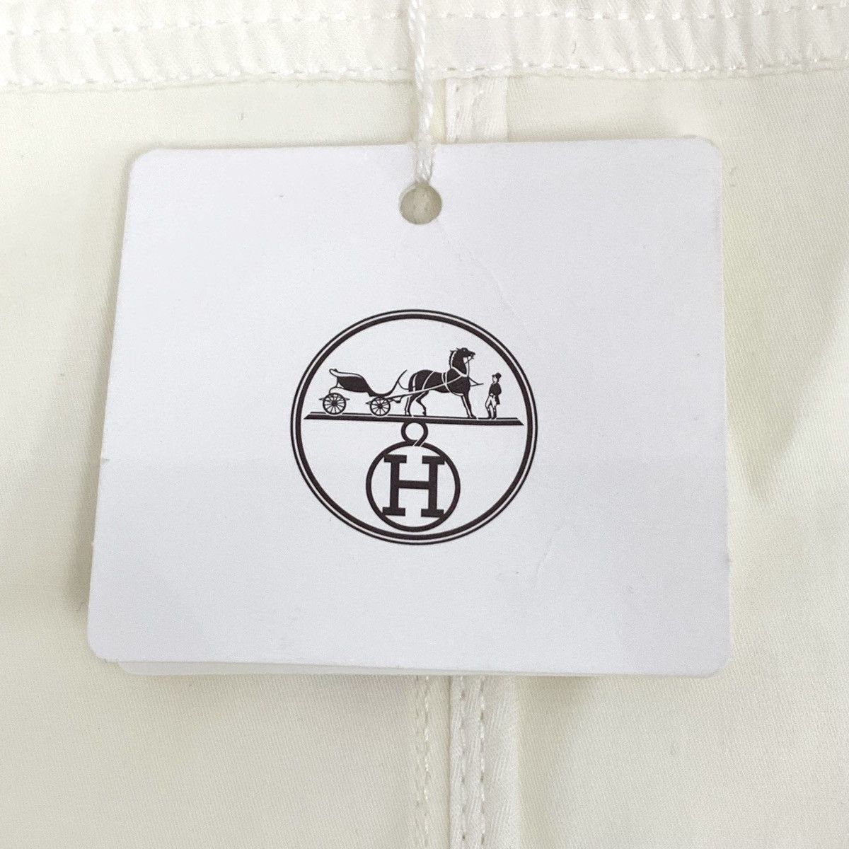 Hermes Hermes White Cotton Belted Sleeveless Dress K26WX Size S / US 4 / IT 40 - 7 Thumbnail