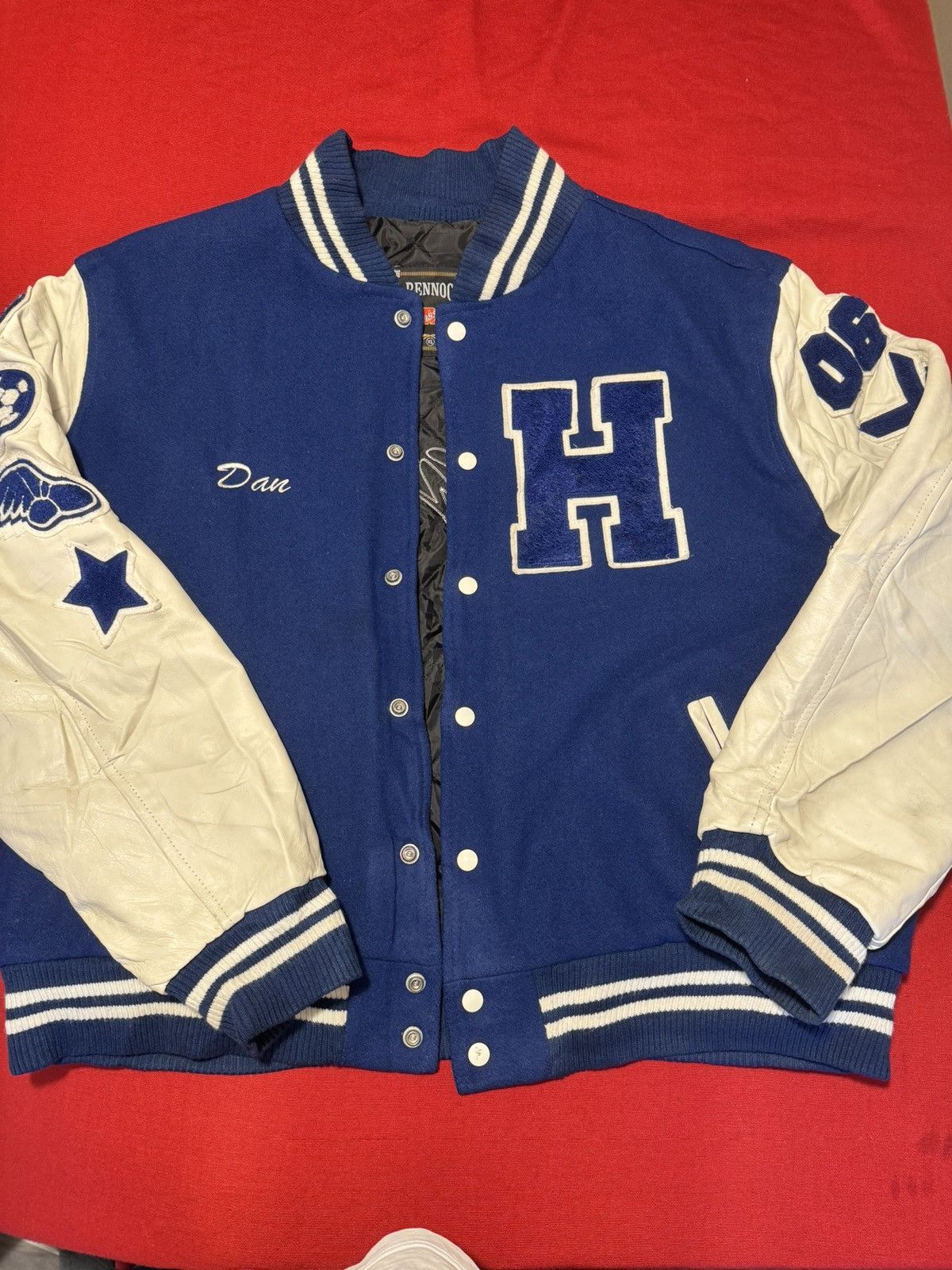 image of Rennoc Classic Vintage Eagles 90's Jacket in Blue, Men's (Size XL)