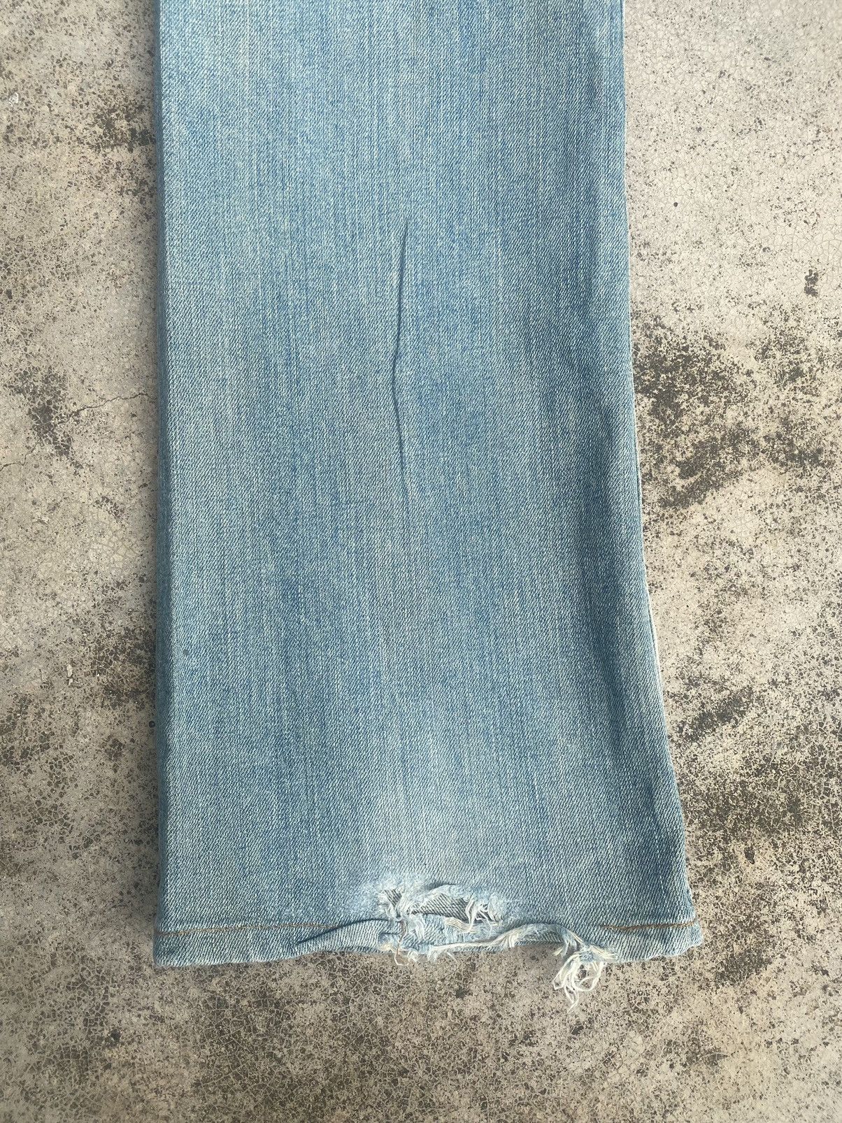 Japanese Brand Flare Jeans Denim Craft Faded Distressed Bootcut Size US 32 / EU 48 - 15 Thumbnail