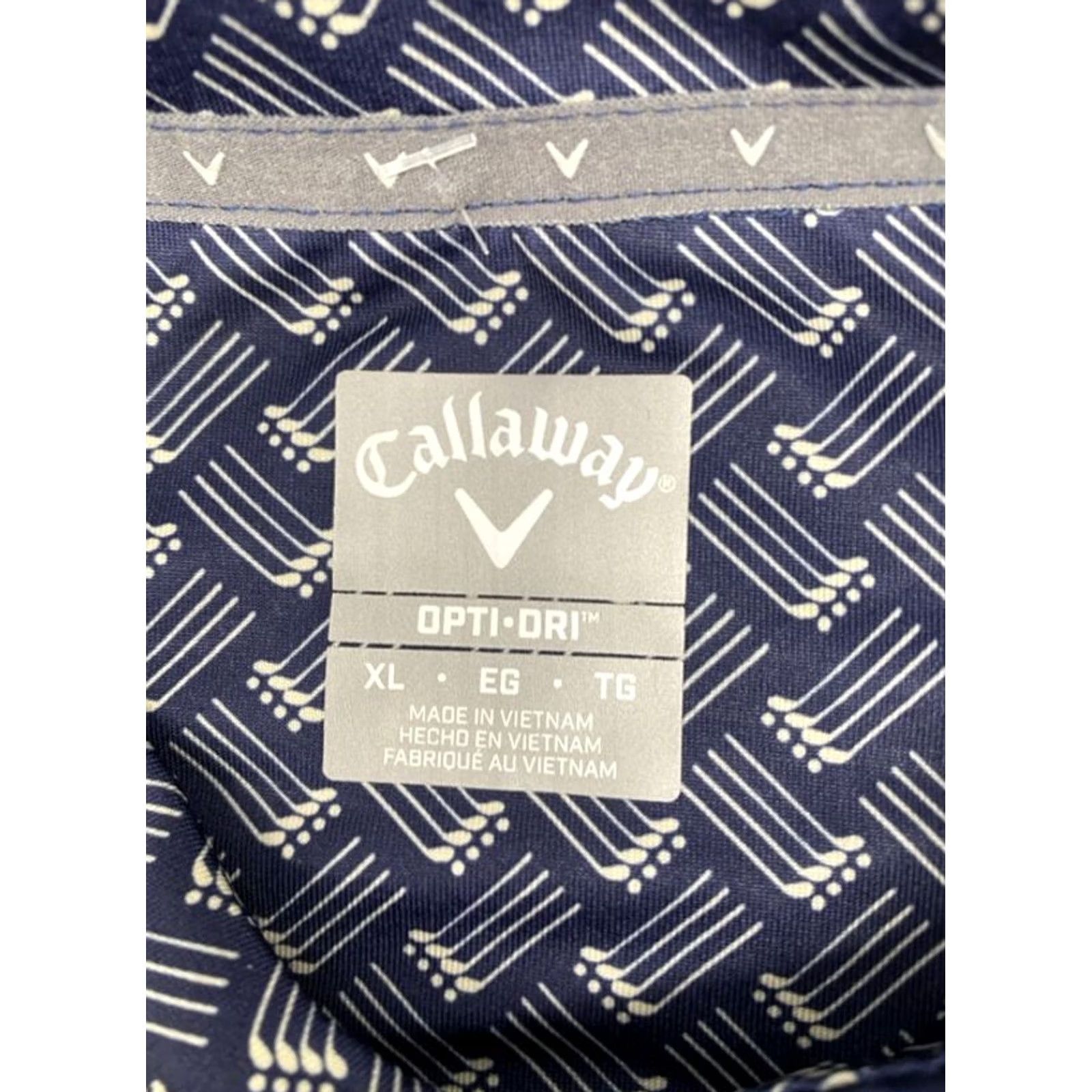 Callaway Callaway Polo Shirt Opti-Dri Men's XL Short Sleeve Black Gray Golf Clubs Design Polo Size US XL / EU 56 / 4 - 3 Thumbnail