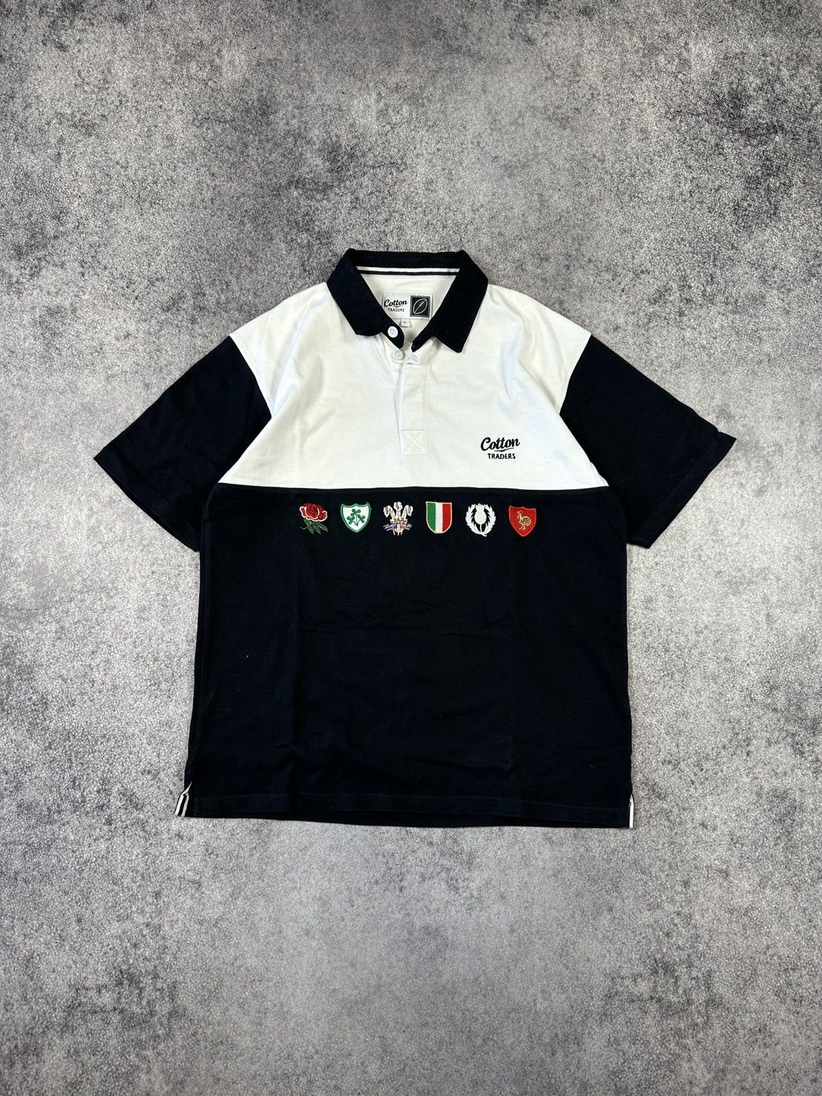 Cotton Traders Vintage Cotton Traders 6 Nations Rugby Polo Streetwear L Size US L / EU 52-54 / 3 - 1 Thumbnail