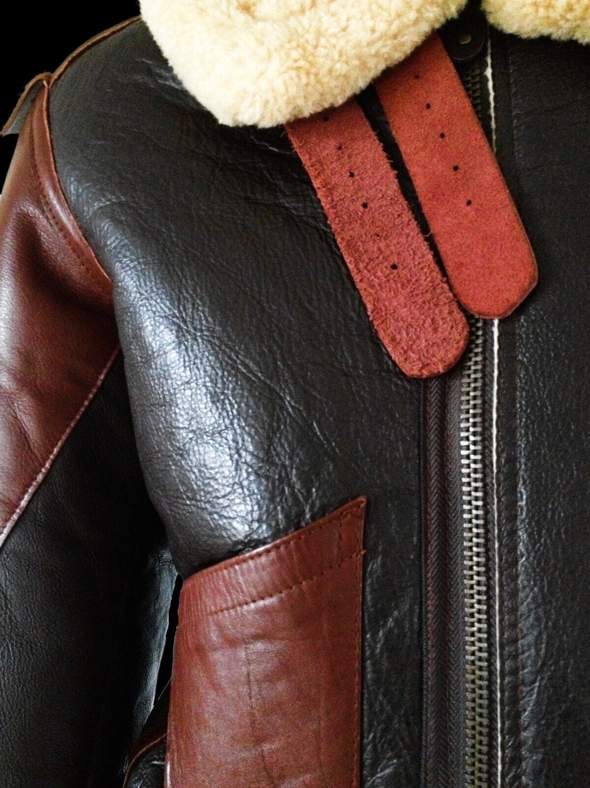 Aviator Nation B3 Shearling Aviator Bombers Jacket Size US L / EU 52-54 / 3 - 3 Thumbnail