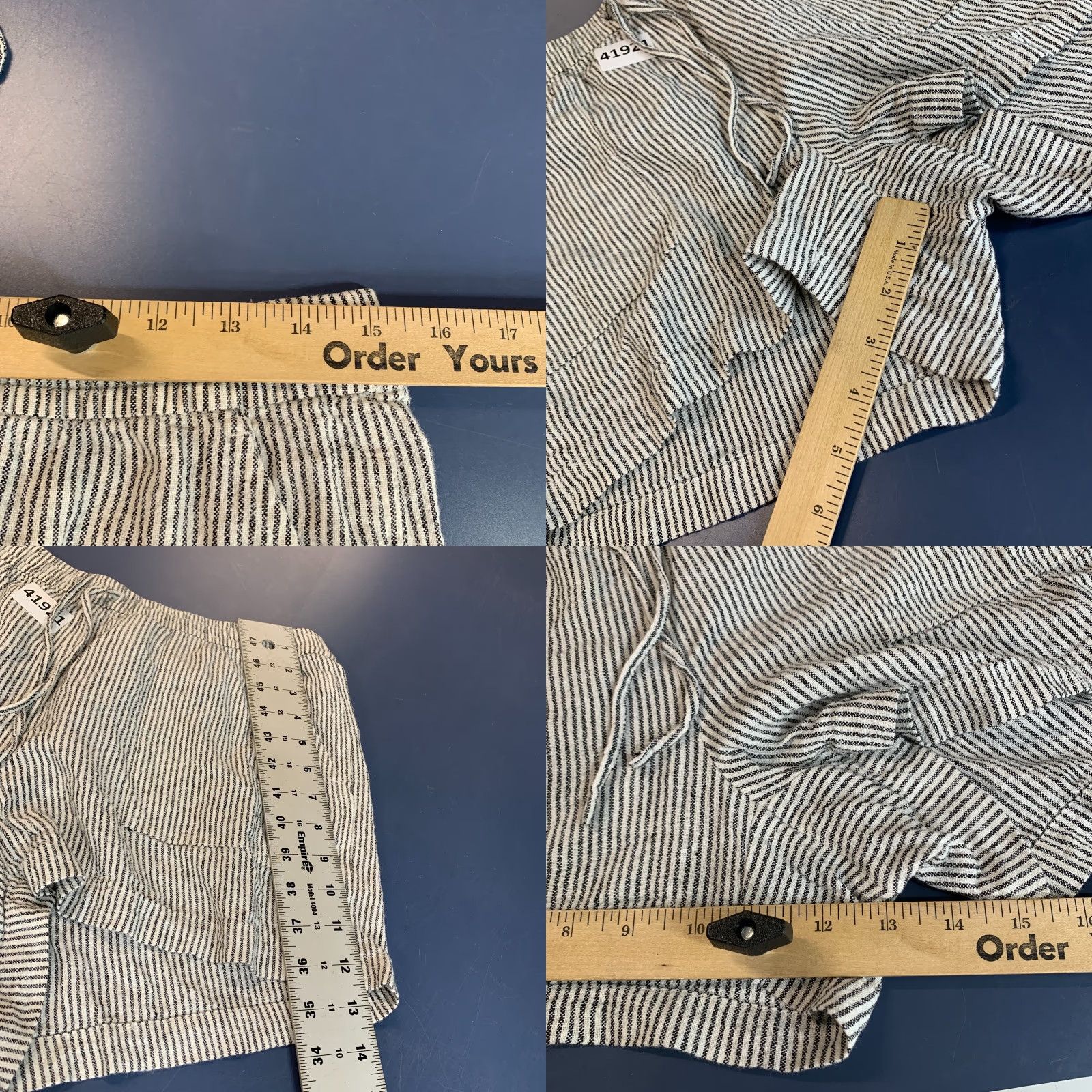 J.Crew J.CREW Women's Linen Striped Shorts Size S 30" White Black Chino Casual Summer Size 28" / US 6 / IT 42 - 8 Thumbnail