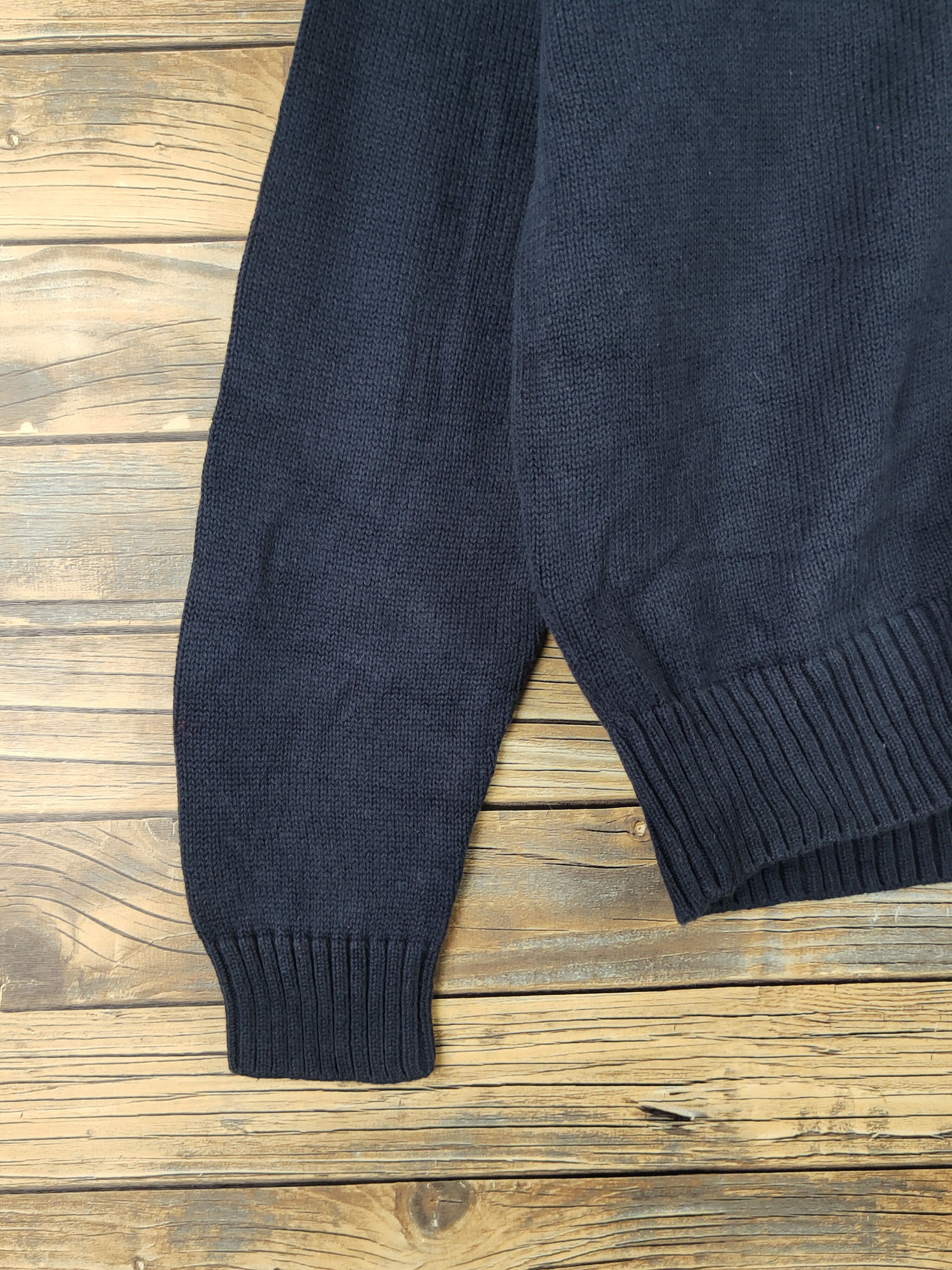 Homespun Knitwear × Japanese Brand East Boy Navy Knitwear Cardigan #W2020 Size US M / EU 48-50 / 2 - 5 Thumbnail