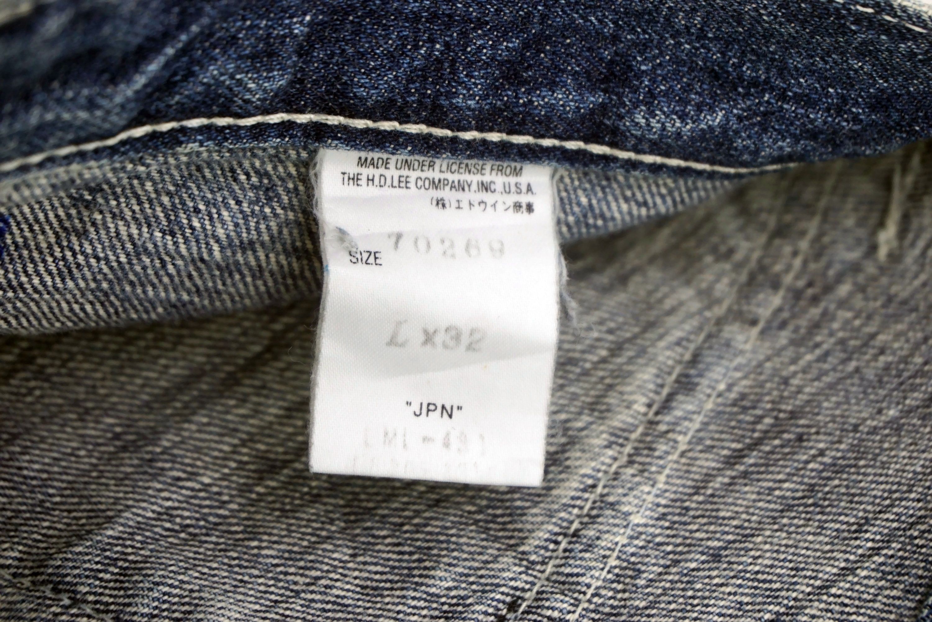 Lee Lee Union Made Jeans Size 32x33.5 Low-Rise Baker Denim Size US 32 / EU 48 - 9 Thumbnail