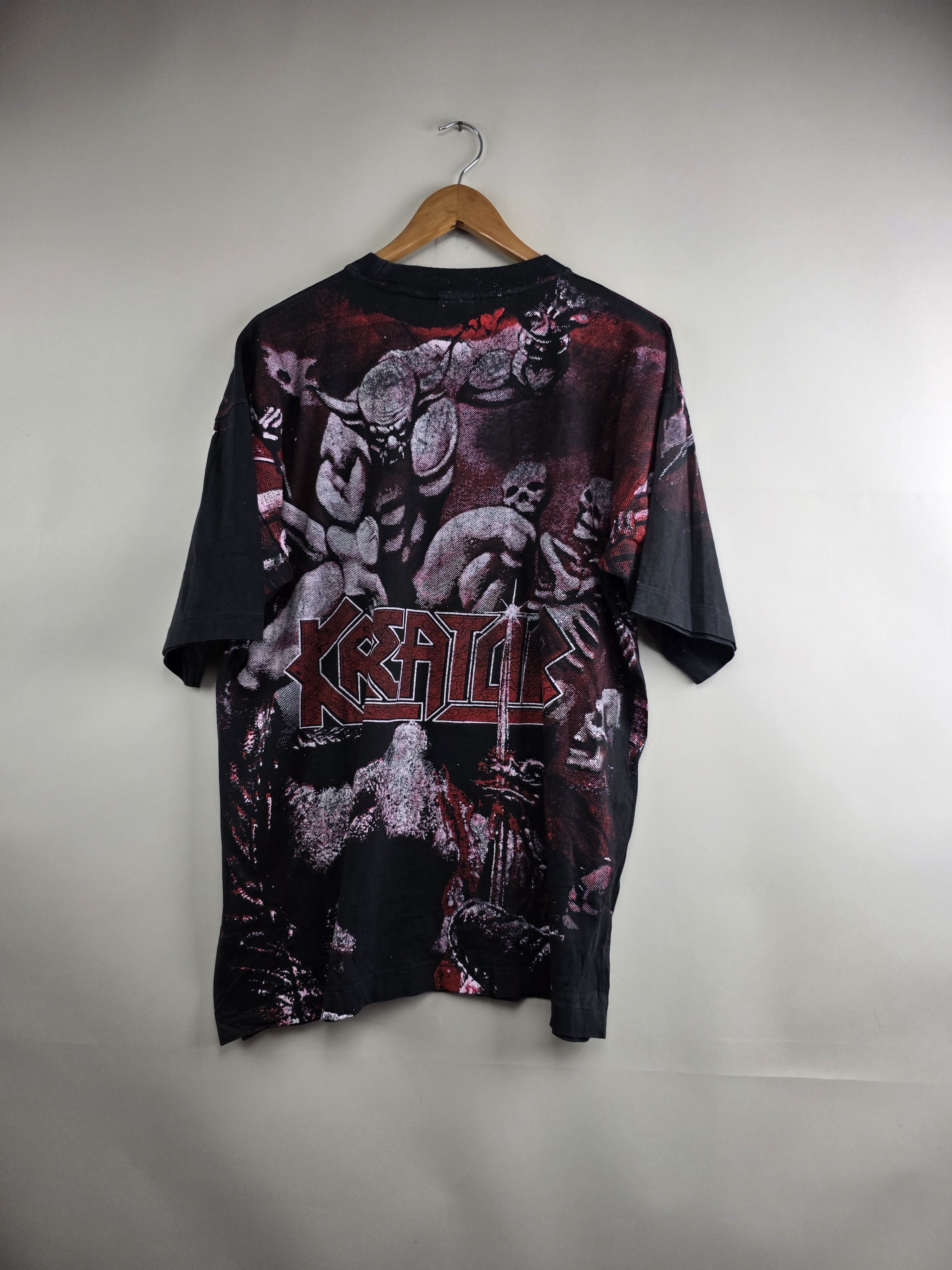 Band Tees × Vintage 90s Kreator All over print XL 23" 29.5" Size US XL / EU 56 / 4 - 6 Thumbnail