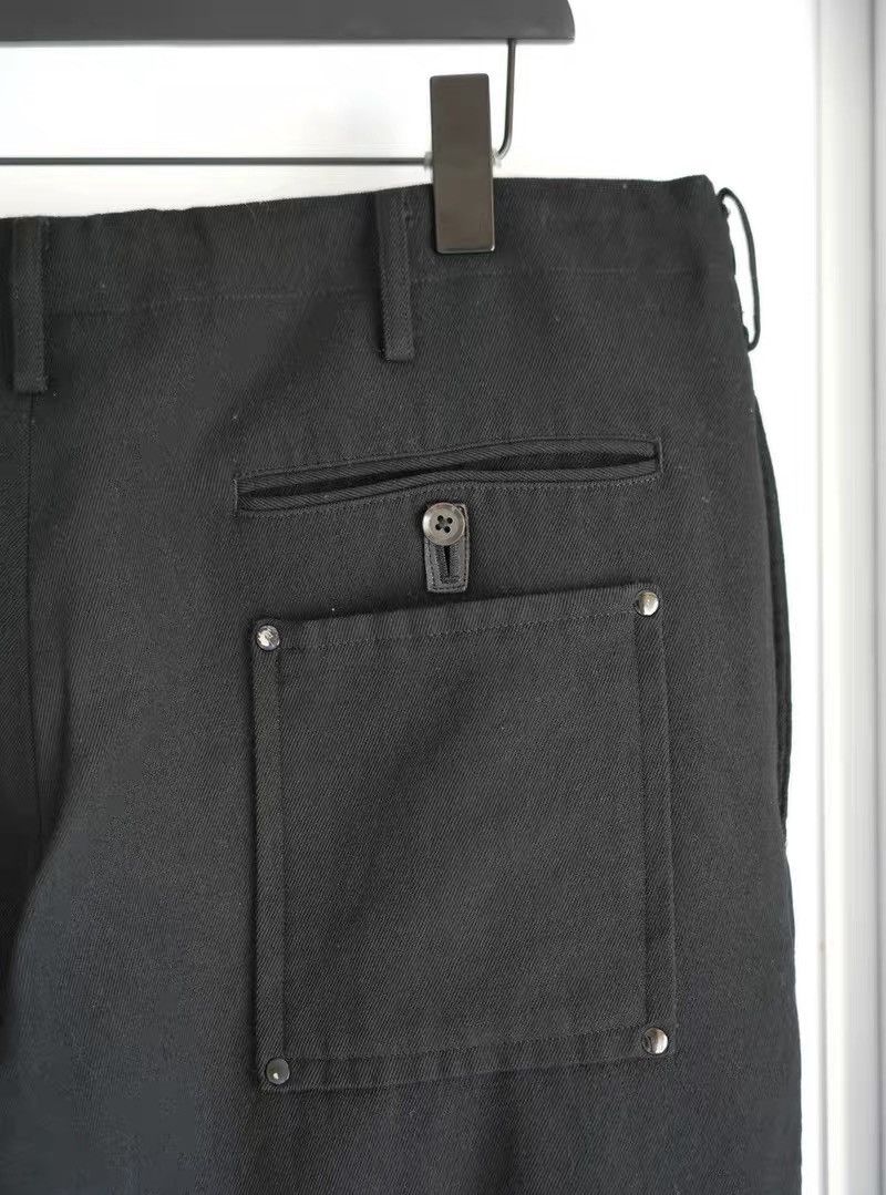 Yohji Yamamoto Yohji Yamamoto 05AW Rivet Leather Patch Drawstring Pants Size US 32 / EU 48 - 6 Thumbnail