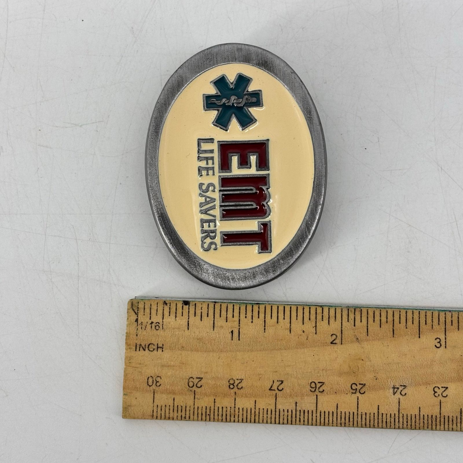 Vintage EMT Life Savers Belt Buckle 1987 USA C+J Belt Buckle Enamel Size ONE SIZE - 12 Thumbnail