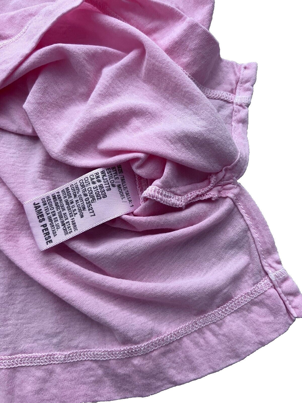 James Perse James Perse Cotton Boxy Tee Pink Size ONE SIZE - 2 Thumbnail