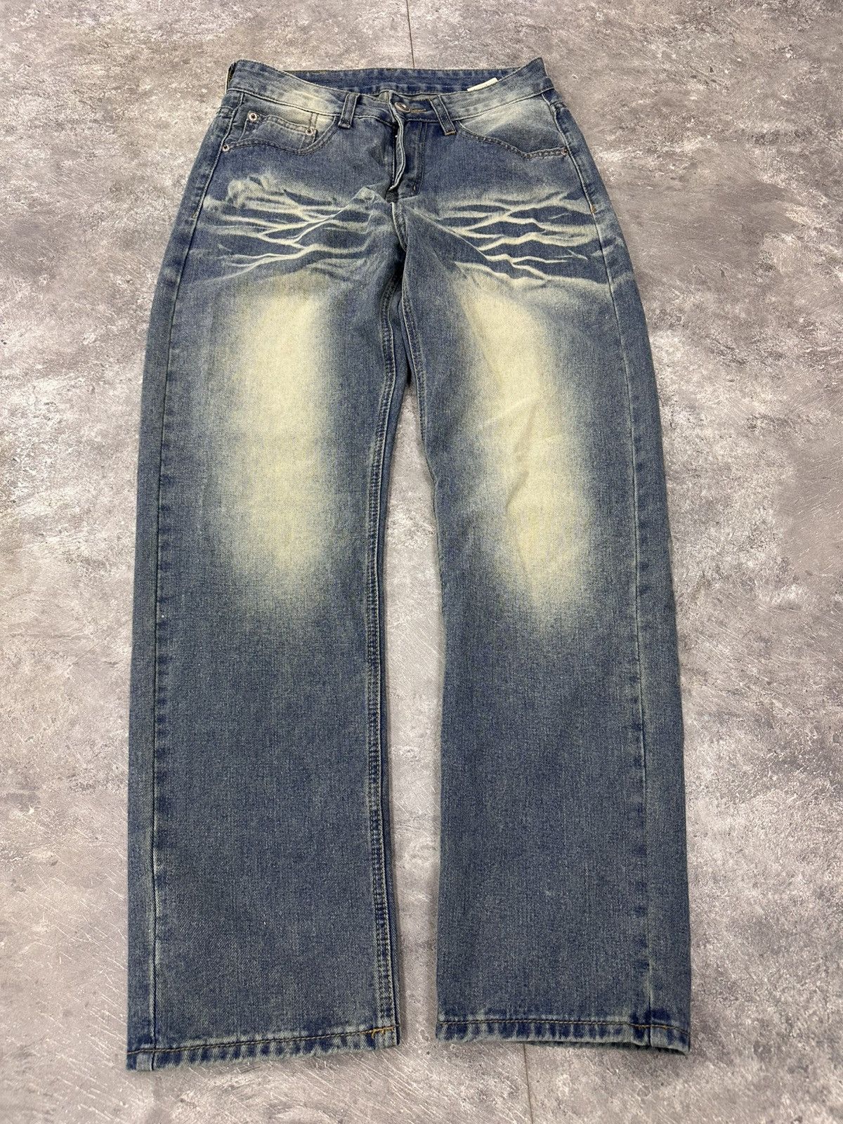 If Six Was Nine Baggy Y2K Wide Leg Washed Jeans If Six Was Nine Style Size US 29 - 2 Thumbnail