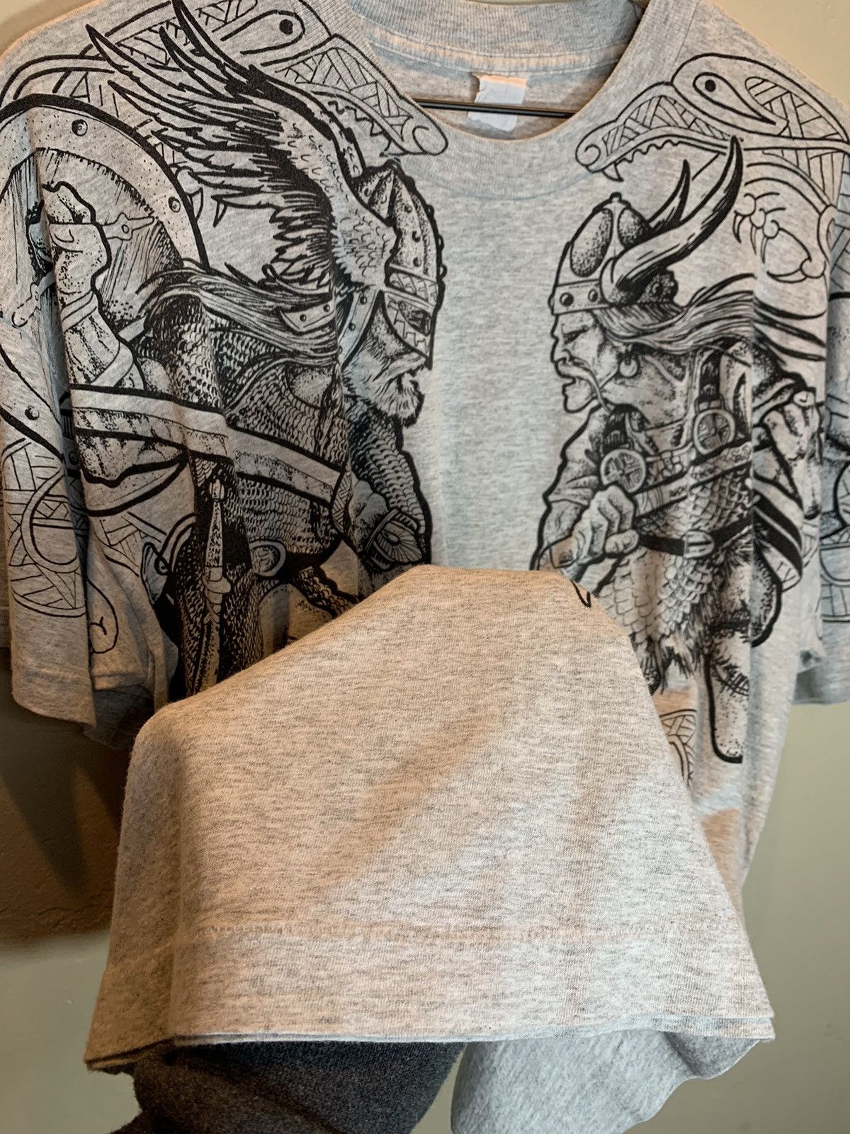 Vintage RARE* Vintage 70’s Odin Norse Viking Art Single Stitch Shirt Size US L / EU 52-54 / 3 - 7 Thumbnail