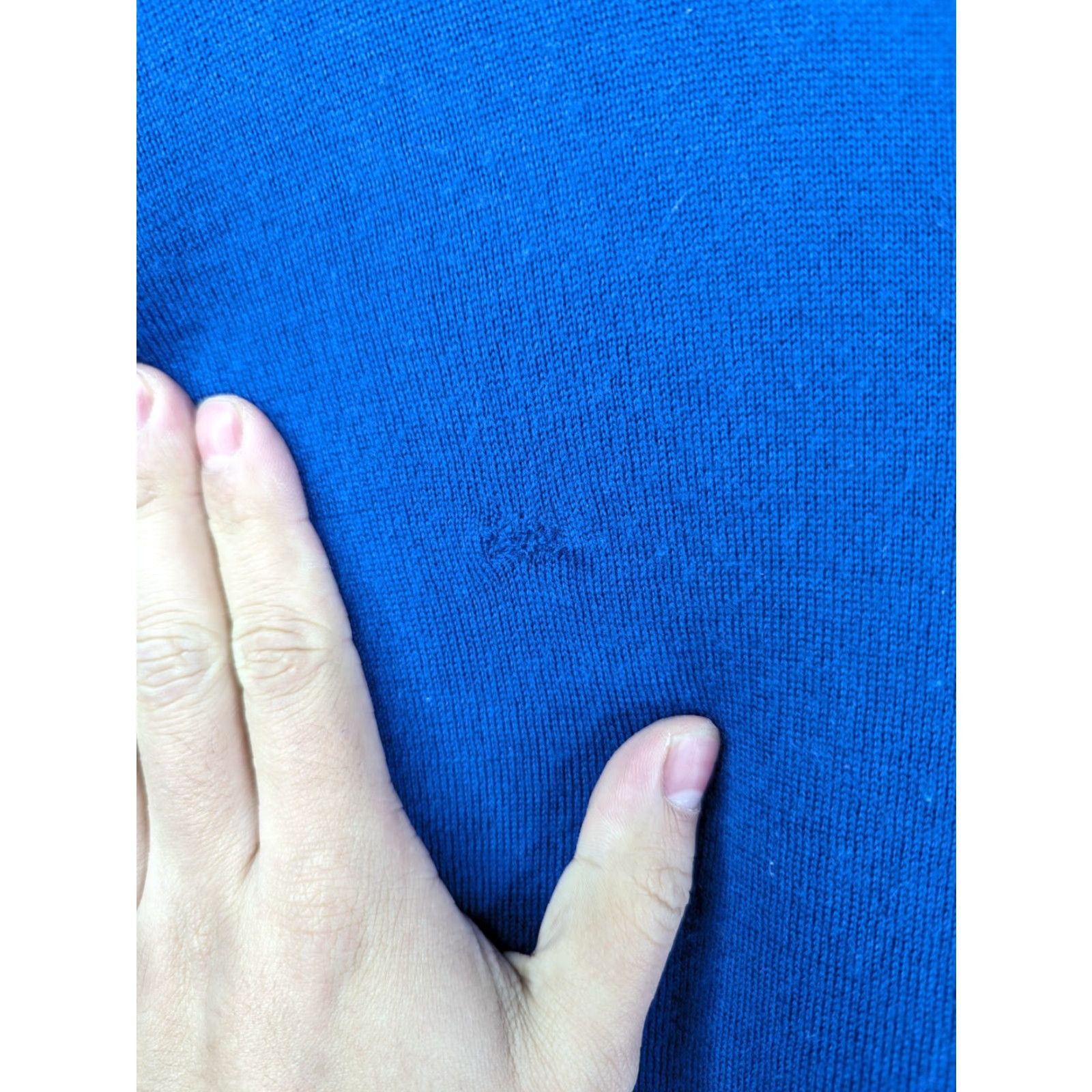 Eileen Fisher Eileen Fisher Merino Wool Sweater XS V-Neck Knit Blue Pullover Womens R3MF-1 Size XS / US 0-2 / IT 36-38 - 4 Thumbnail