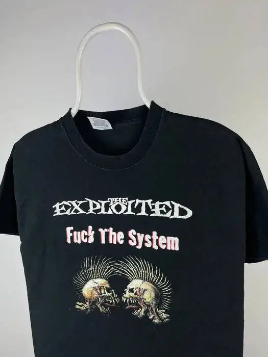 Band Tees exploited fuck the system T-shirt rock size Medium Size US M / EU 48-50 / 2 - 2 Thumbnail