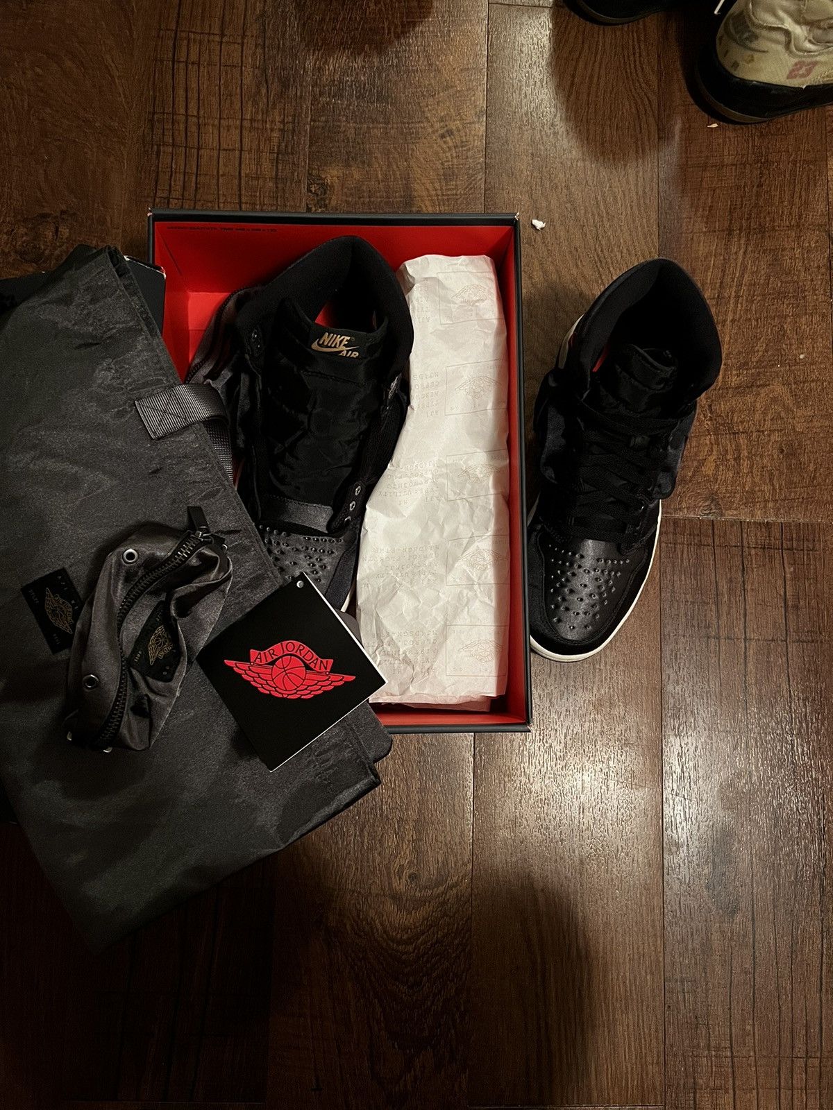 image of Jordan Nike Jordan 1 Black Statin Utility Shoes, Men's (Size 10)