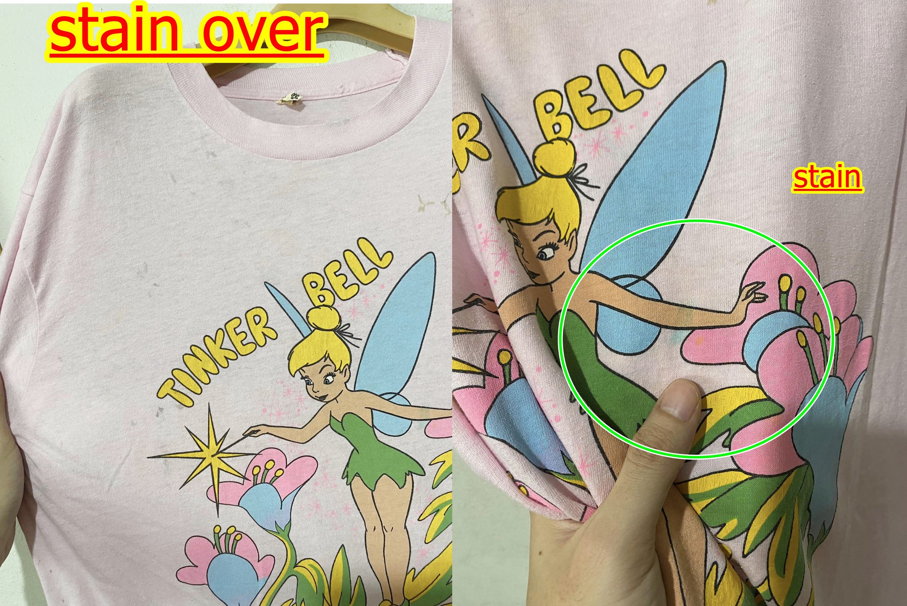 Disney × Vintage Vintage 90s Tinkerbell Shirt Size US L / EU 52-54 / 3 - 6 Thumbnail
