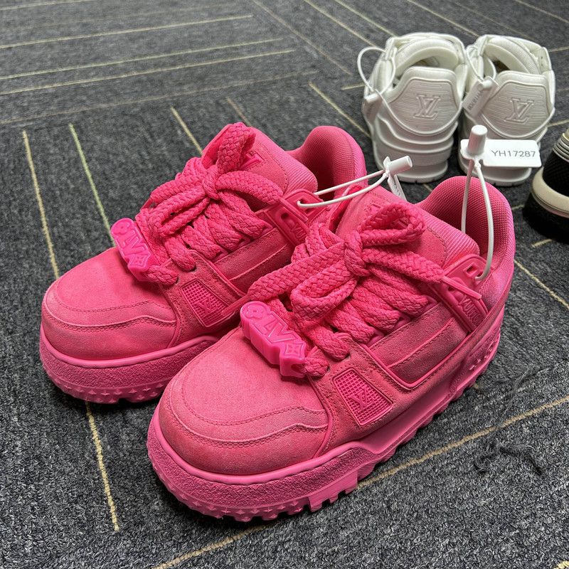 Louis Vuitton Trainer Maxi Suede Low Top Sneakers 0079