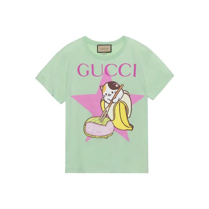 Gucci Gucci Love Parade Mint Graphic T-Shirt Size M / US 6-8 / IT 42-44 - 1 Thumbnail