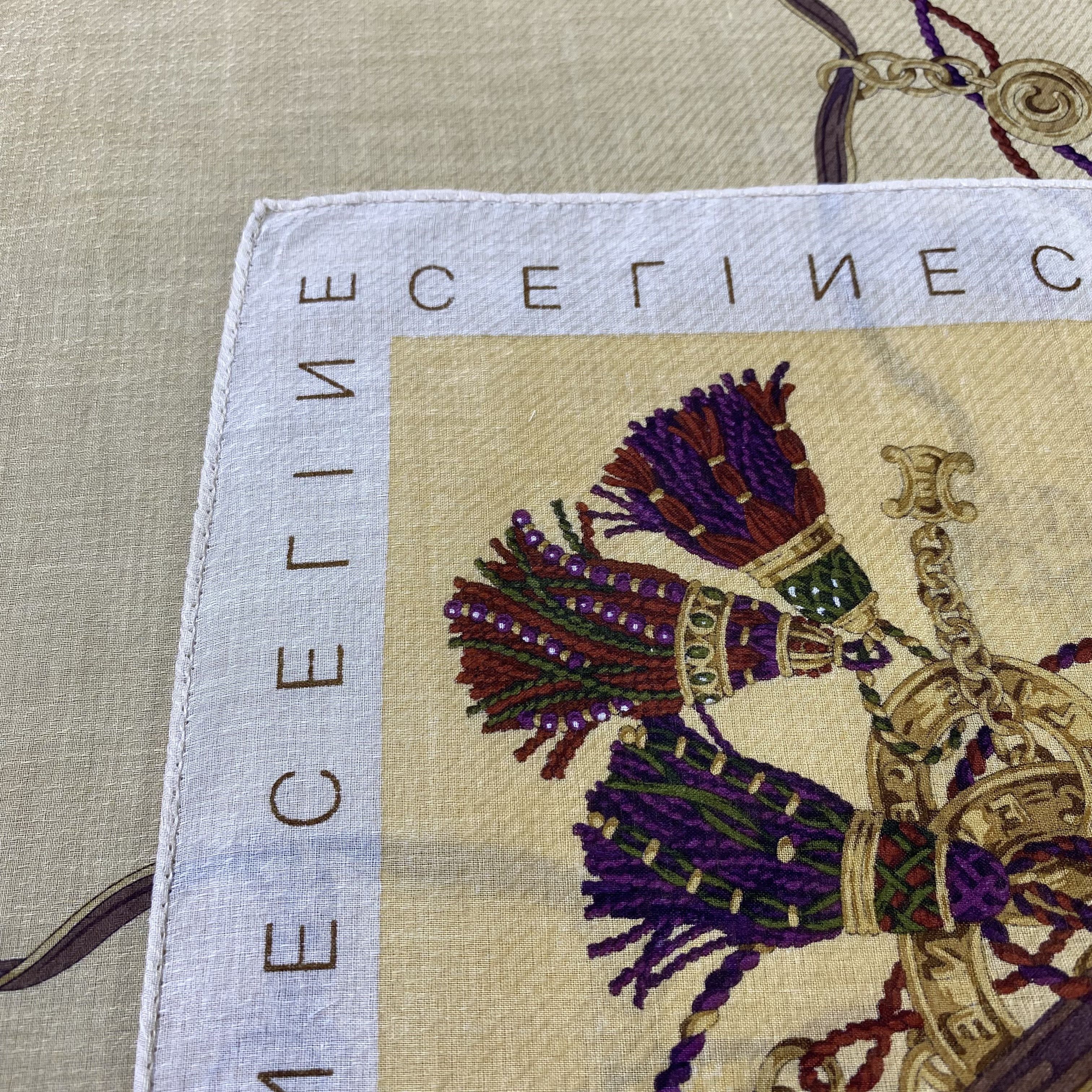 Celine Celine Handkerchief Neckerchief Bandana-B2054 Size ONE SIZE - 6 Thumbnail