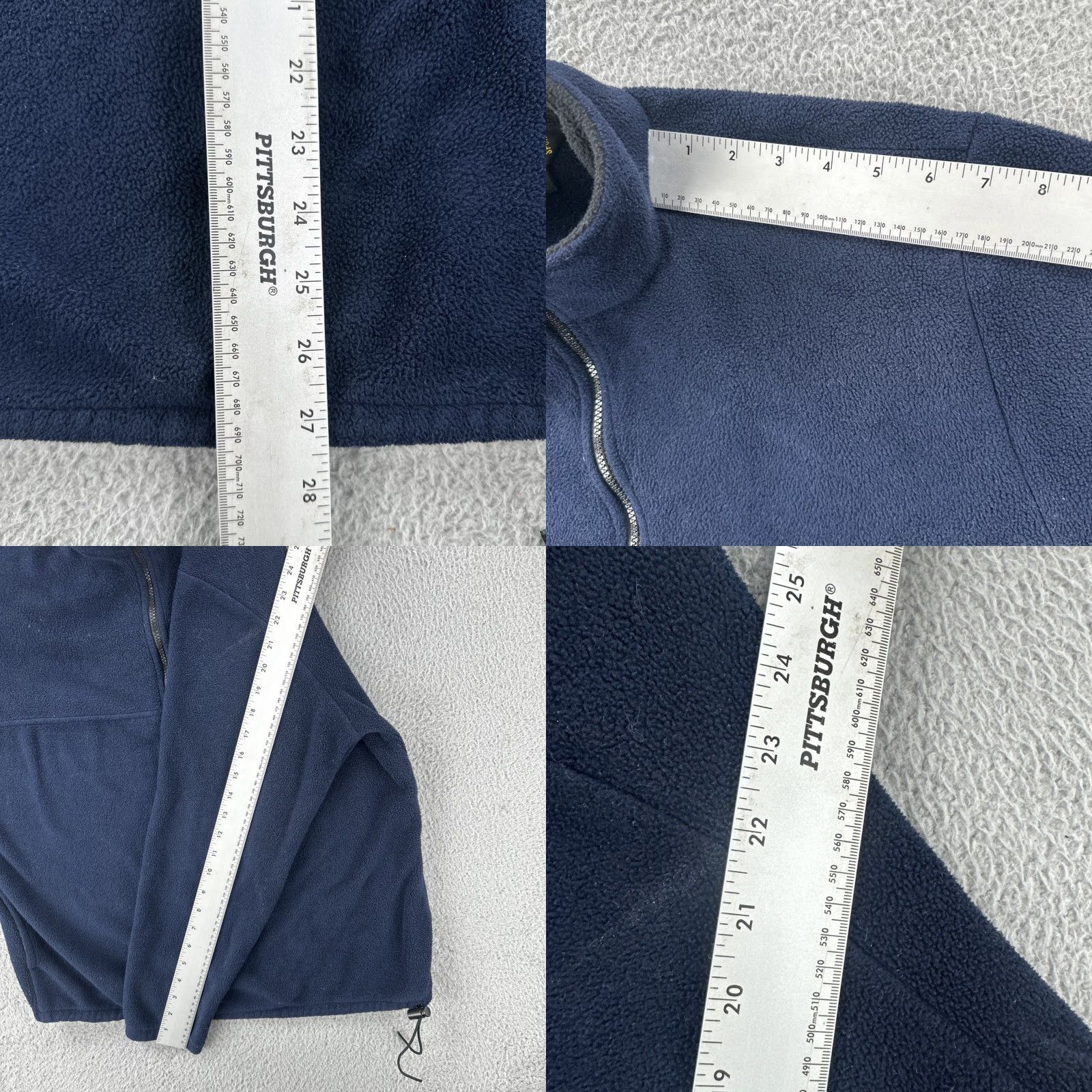 J.Crew VINTAGE J.CREW Sport Women L Blue 1/4 Zip Pullover Fleece Sweatshirt Crew Neck Zip Women Size L / US 10 / IT 46 - 9 Thumbnail