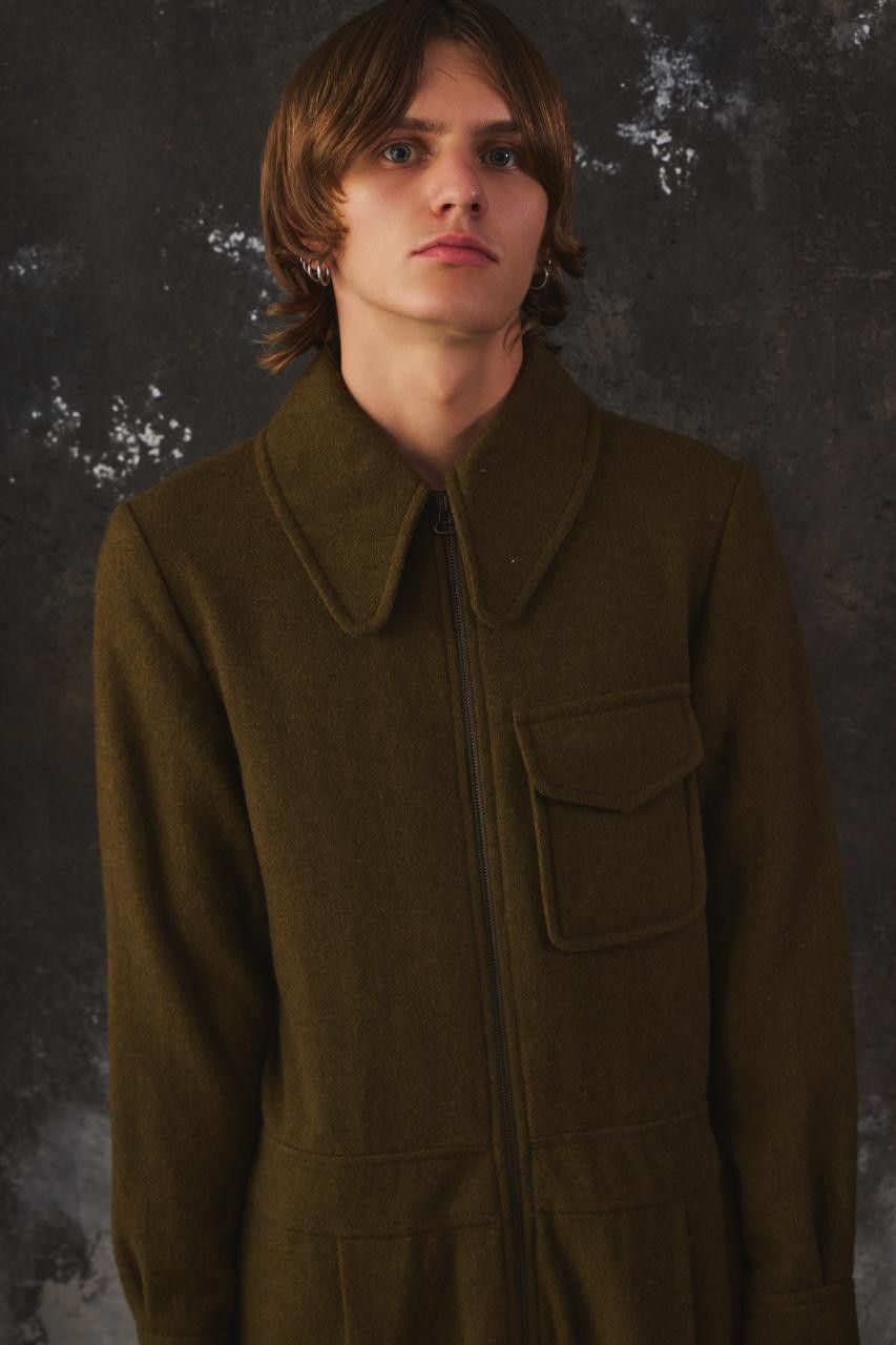 Gucci GUCCI 2018 Wool Zip-Up Utility Jumpsuit Size US 30 / EU 46 - 2 Thumbnail