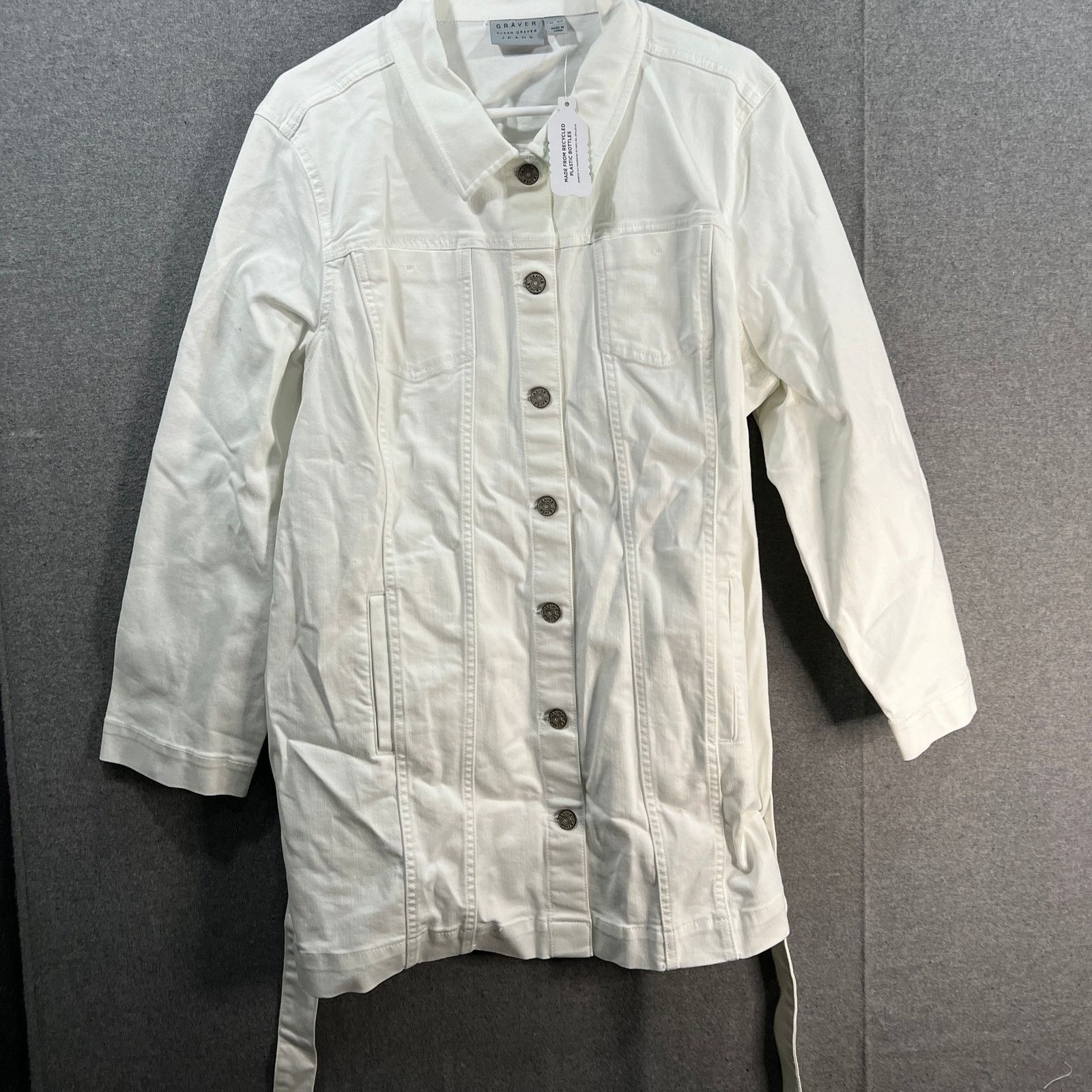 Other GRAVER Susan Graver Petite Stretch Denim Long Belte Size XL / US 12-14 / IT 48-50 - 4 Thumbnail