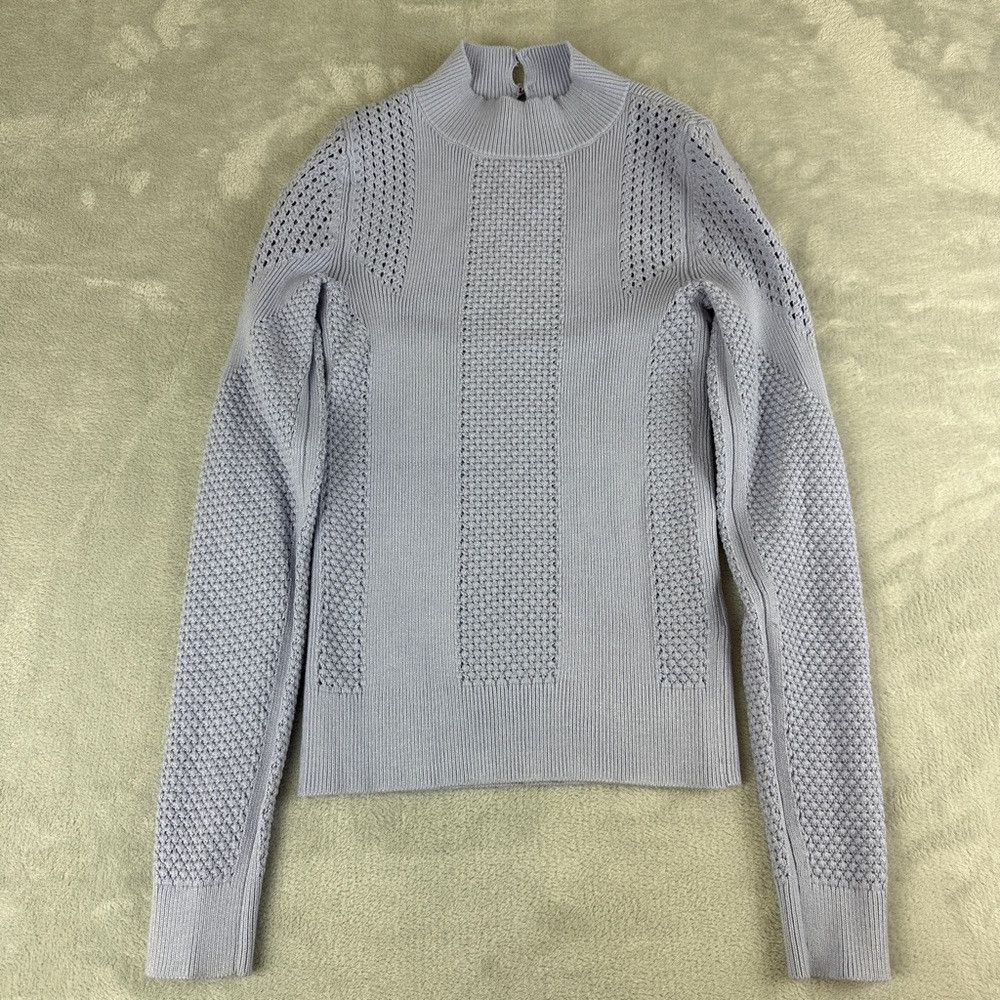 Club Monaco Mesh Lavander Sweater Women’s Size M