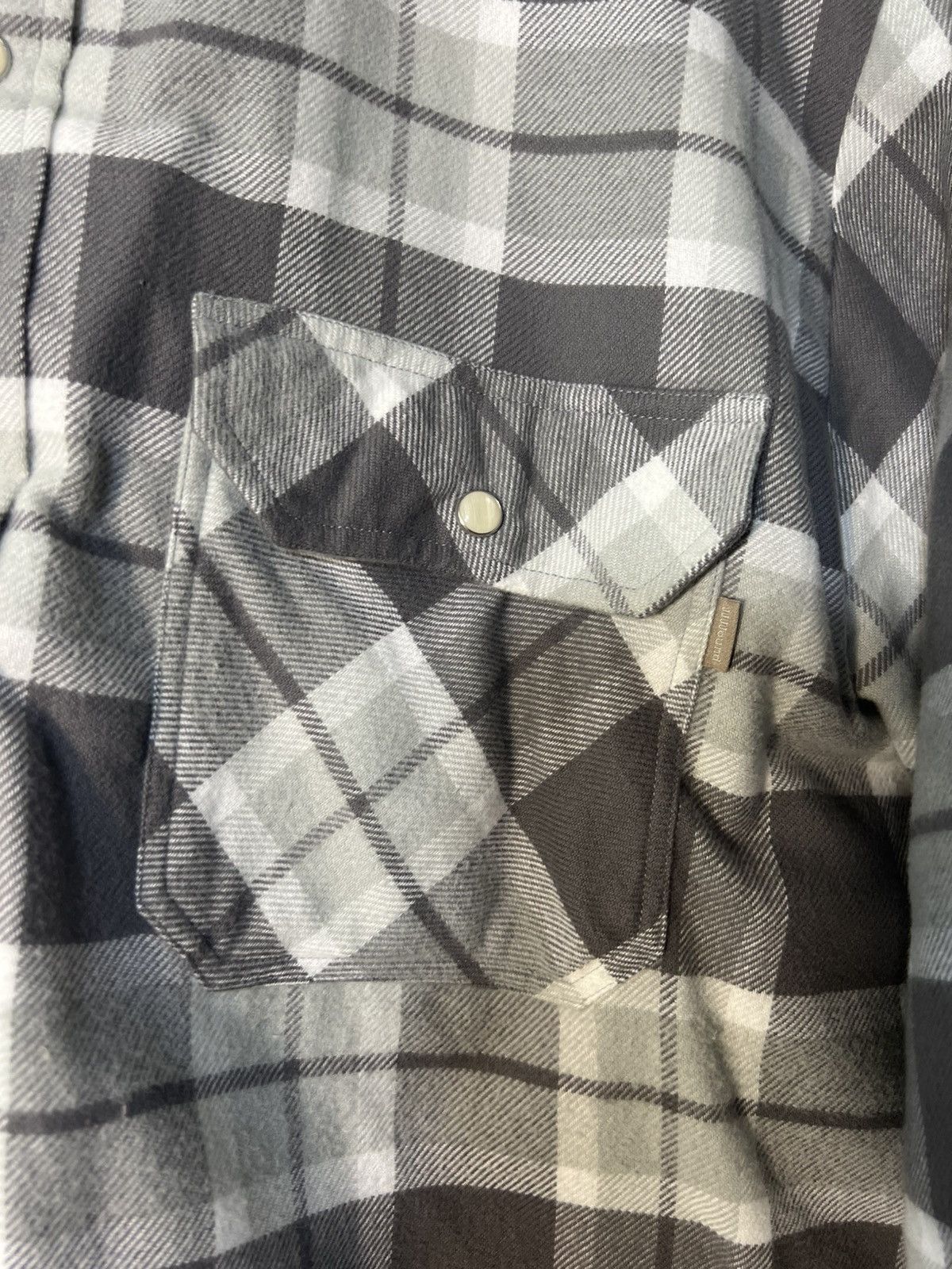 JJJJound Jjjjound Quilted Plaid Jacket Gray and White Size US L / EU 52-54 / 3 - 6 Thumbnail