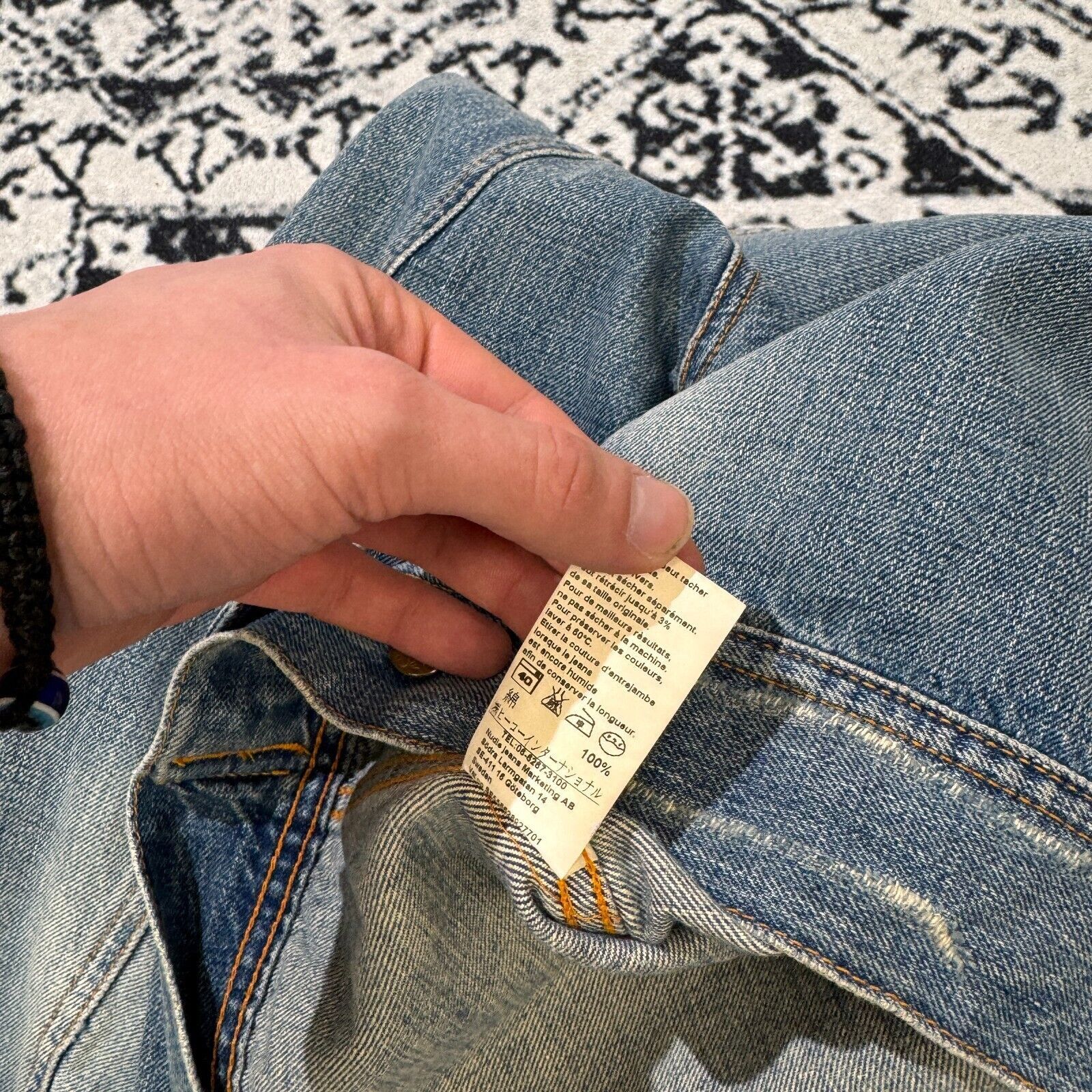 Nudie Jeans × Vintage Vintage Nudie Jeans Blue Cotton Denim Trucker Jacket Size S Size US S / EU 44-46 / 1 - 22 Thumbnail