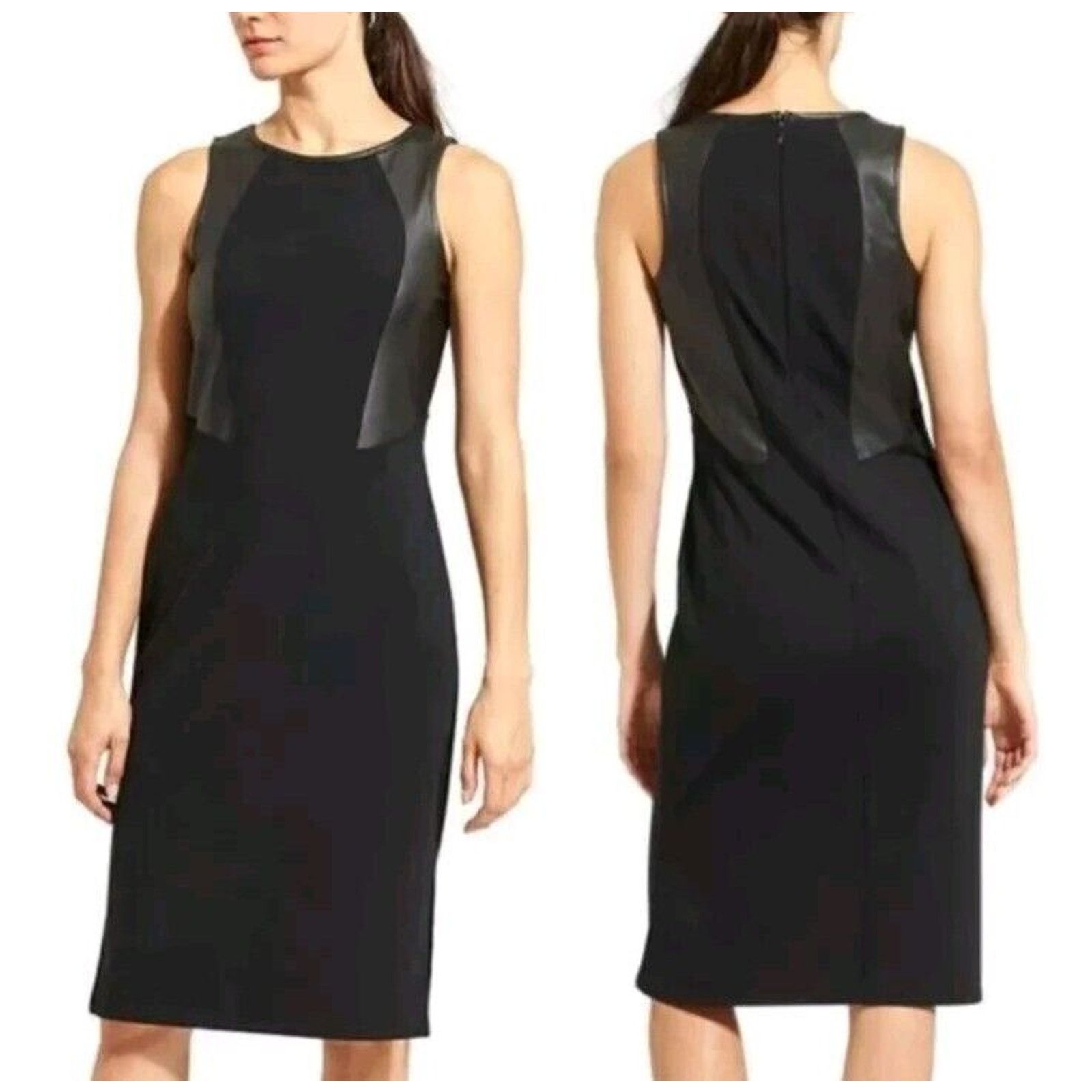 Athleta Athleta XS Night On The Town Ponte Dress Black Faux Vegan Size XS / US 0-2 / IT 36-38 - 5 Thumbnail