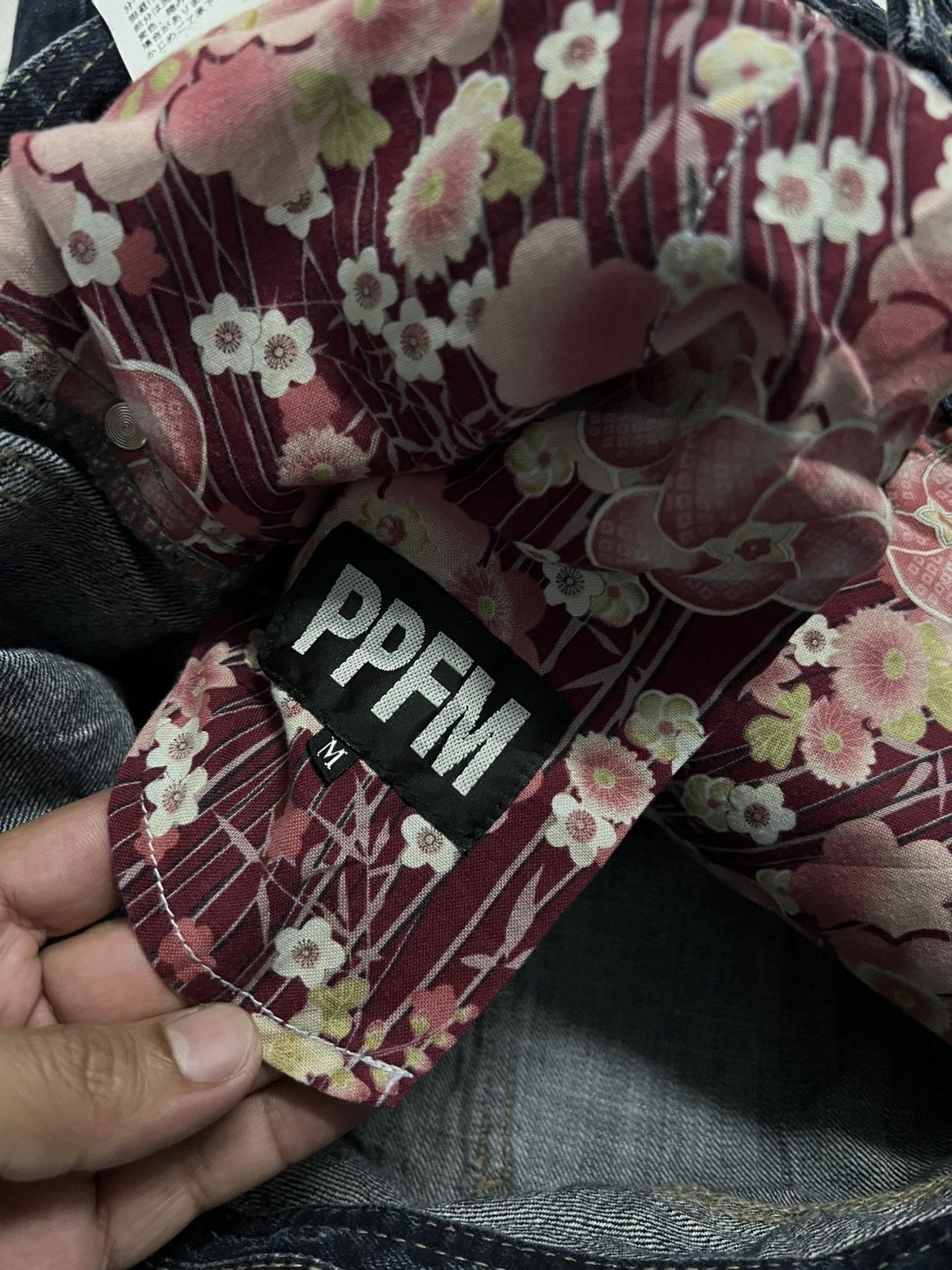Japanese Brand PPFM DOUBLE WAIST RARE JEANS Size US 33 - 21 Thumbnail