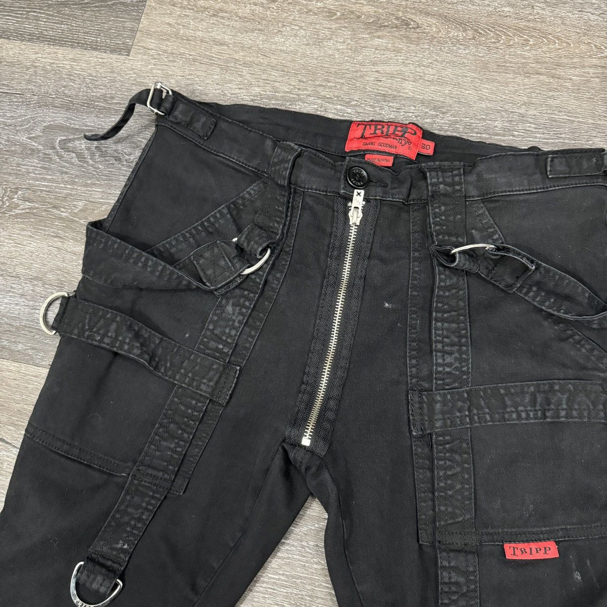 Japanese Brand × Tripp NYC × Vintage Crazy Vintage y2k Tripp nyc cybergoth rave pants Size US 30 / EU 46 - 5 Thumbnail