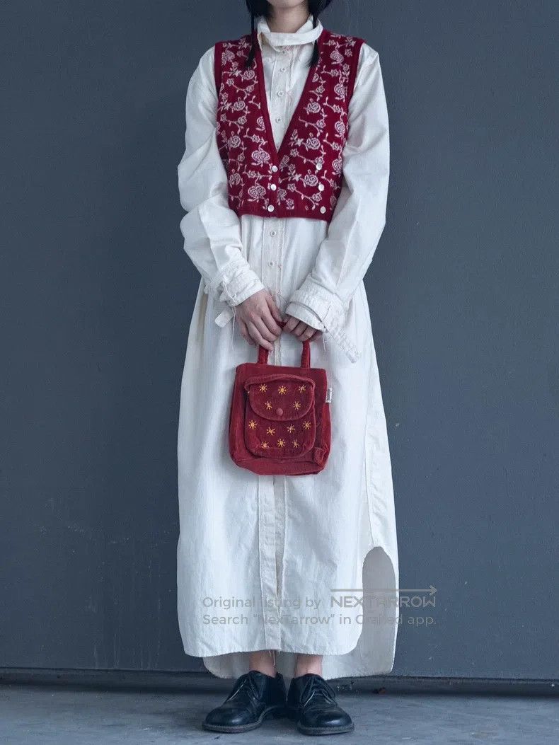Kenzo Kenzo Chestnut red floral double-breasted knit vest Size XS / US 0-2 / IT 36-38 - 1 Thumbnail