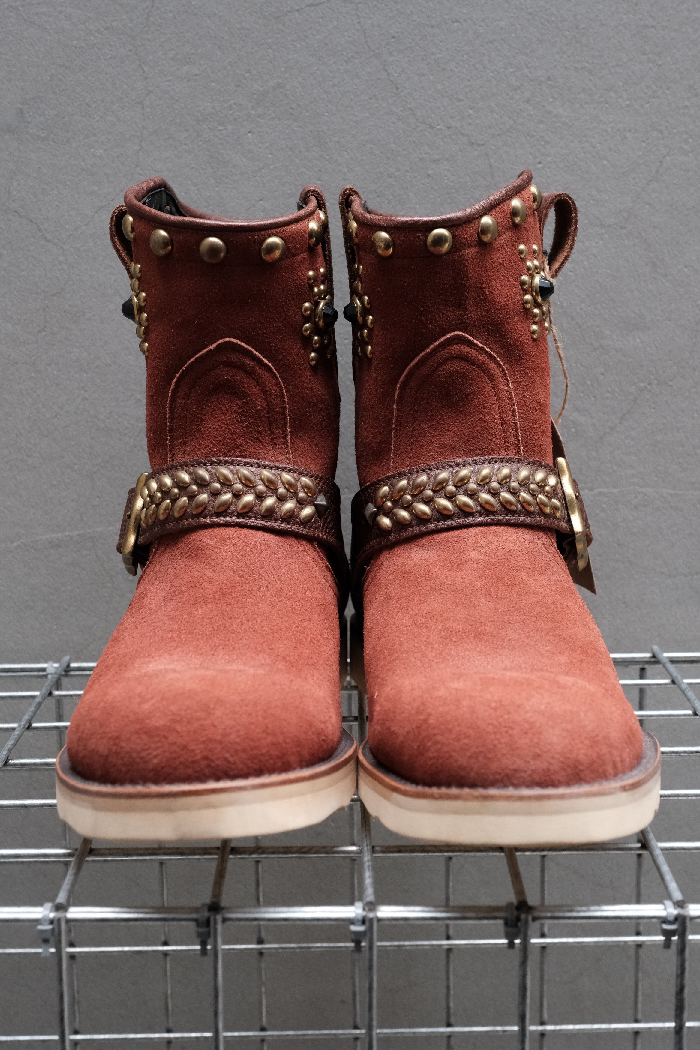 Other CALEE Studded Suede Leather Engineer Boots Size US 10 / EU 43 - 2 Thumbnail