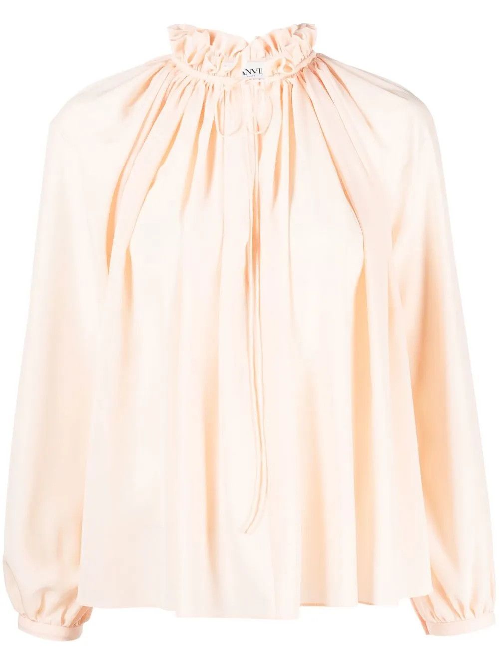 Lanvin o1y0326 Silk Blouse in Apricot Size M / US 6-8 / IT 42-44 - 1 Thumbnail