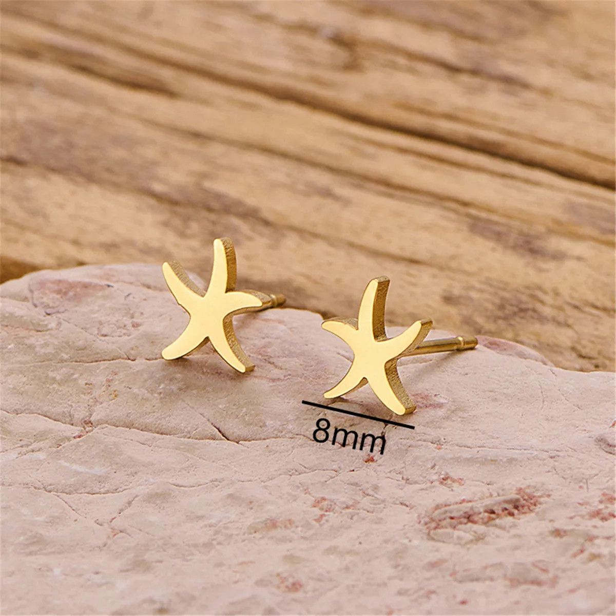 Jewelry Mini Starfish Stud Earrings Charm Earring Gift Size ONE SIZE - 2 Thumbnail
