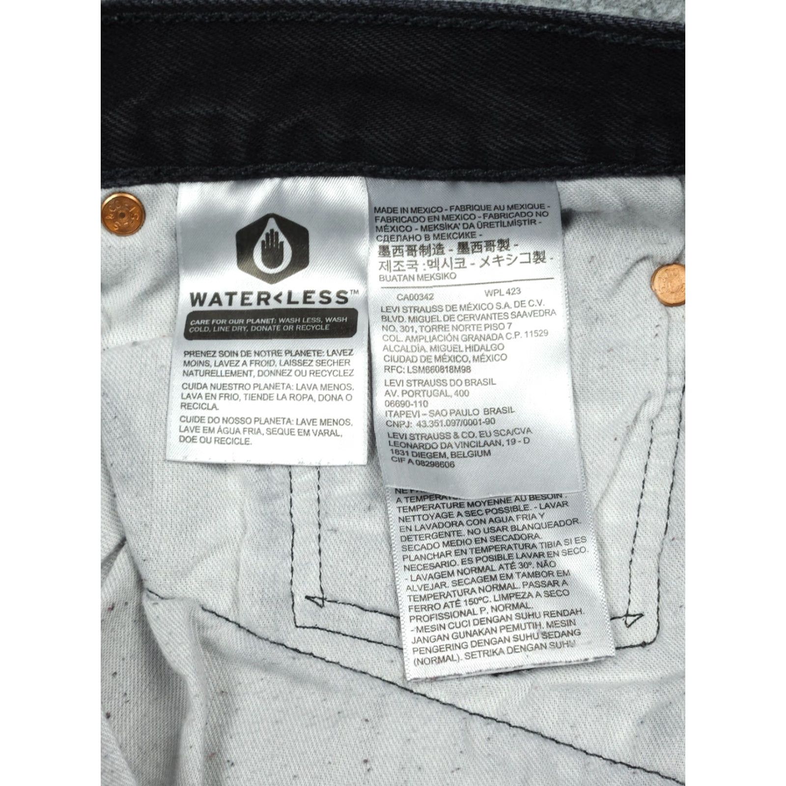 Levi's Levi's 501 Jeans Men's 38 x 32 Black Straight Denim Jeans 5-Pocket Regular Fit 501 Series USA 90s Cowboy Vintage No Size US 38 / EU 54 - 7 Thumbnail