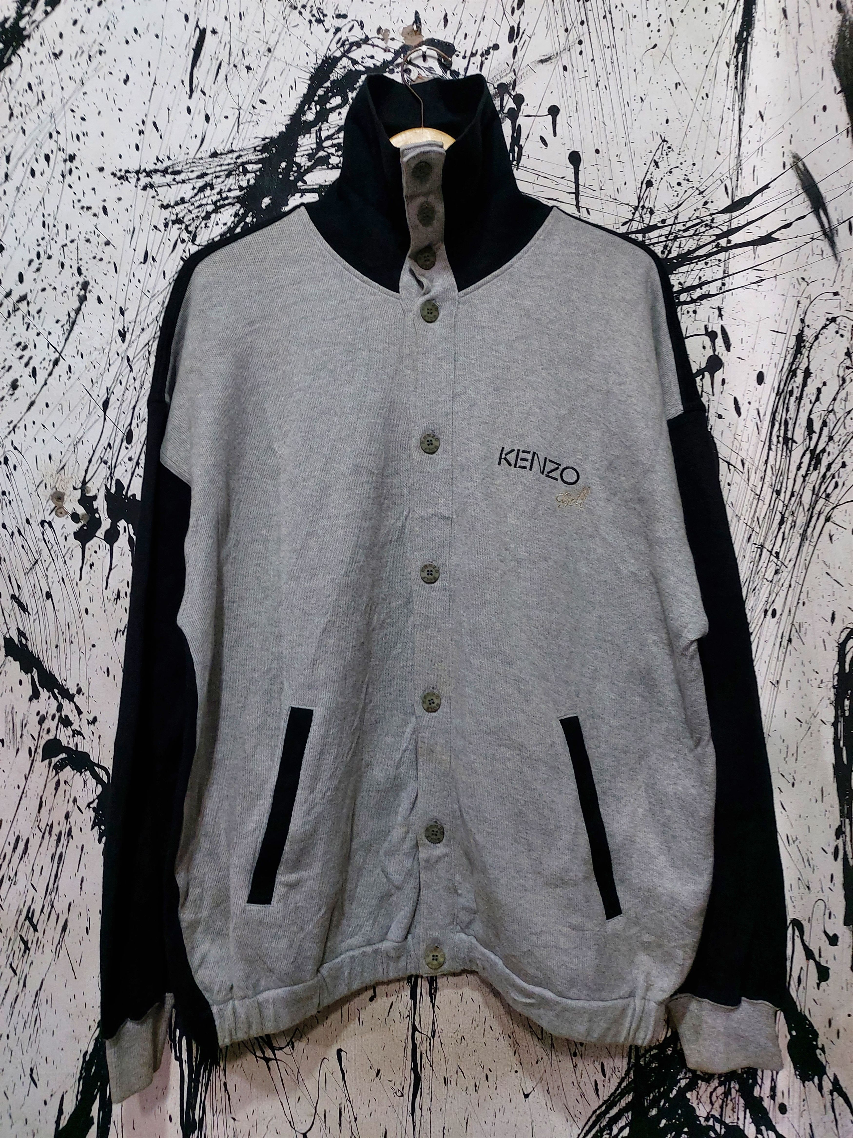 Kenzo KENZO GOLF 2 TONE COLOURS SWEATSHIRT BUTTON UP Size US XL / EU 56 / 4 - 2 Thumbnail