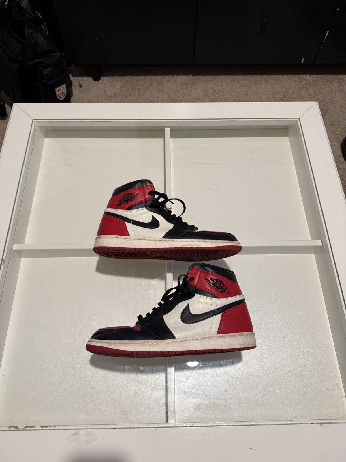 Jordan Brand Air Jordan 1 Retro Bred Toe Size US 14 / EU 47 - 1 Thumbnail