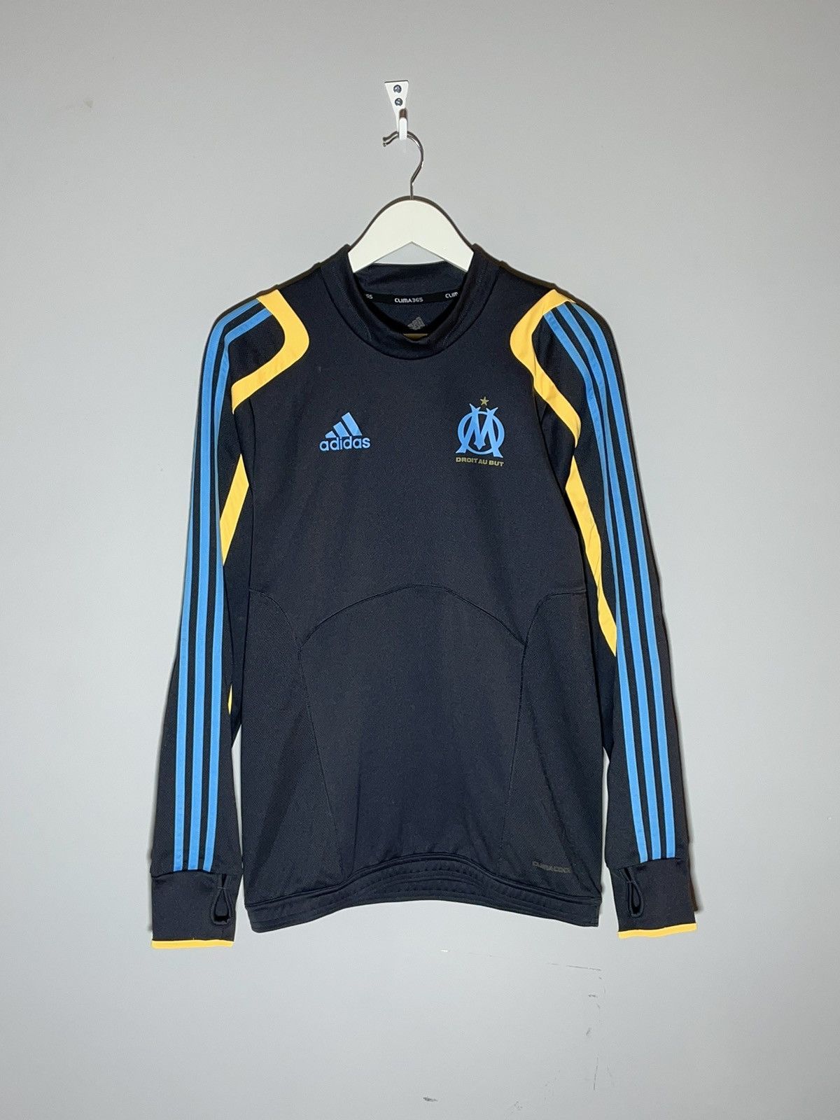 Adidas Olympique Marseille 2009 Adidas Y2k Black Training Pulover Size US L / EU 52-54 / 3 - 1 Thumbnail
