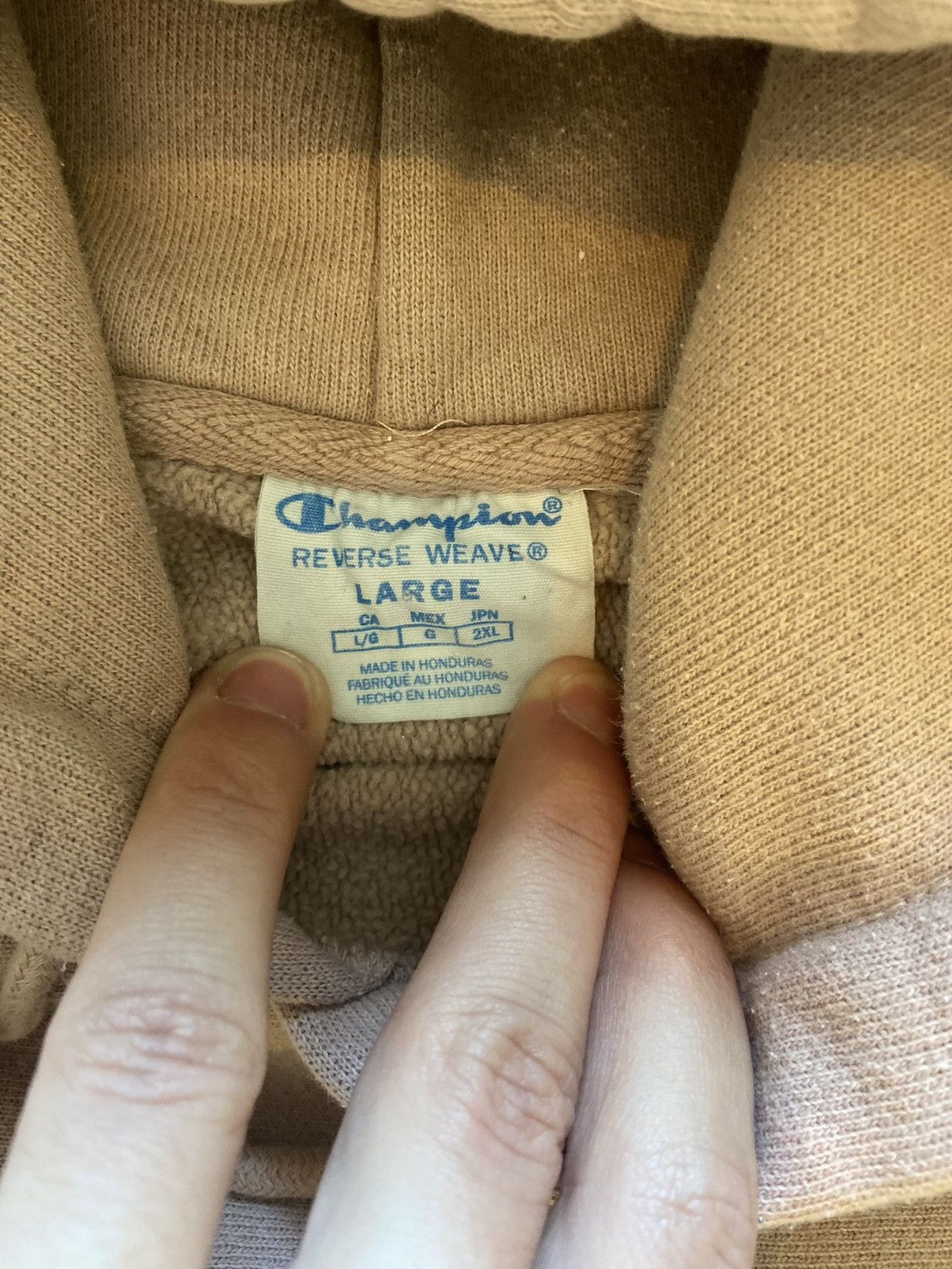 Champion 00’s Men’s Champion Reverse Weaved Light Pink Hoodie Size US L / EU 52-54 / 3 - 6 Thumbnail